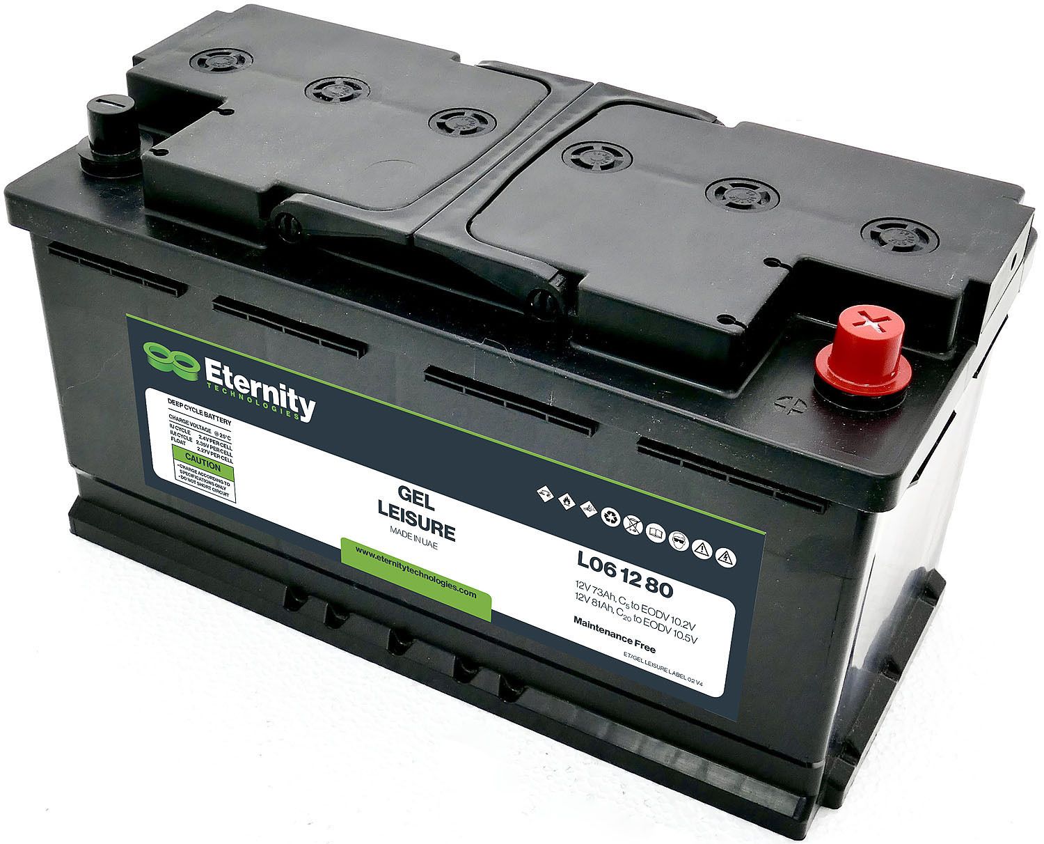 Eternity L061280 Förbrukningsbatteri 12V, 80 Ah