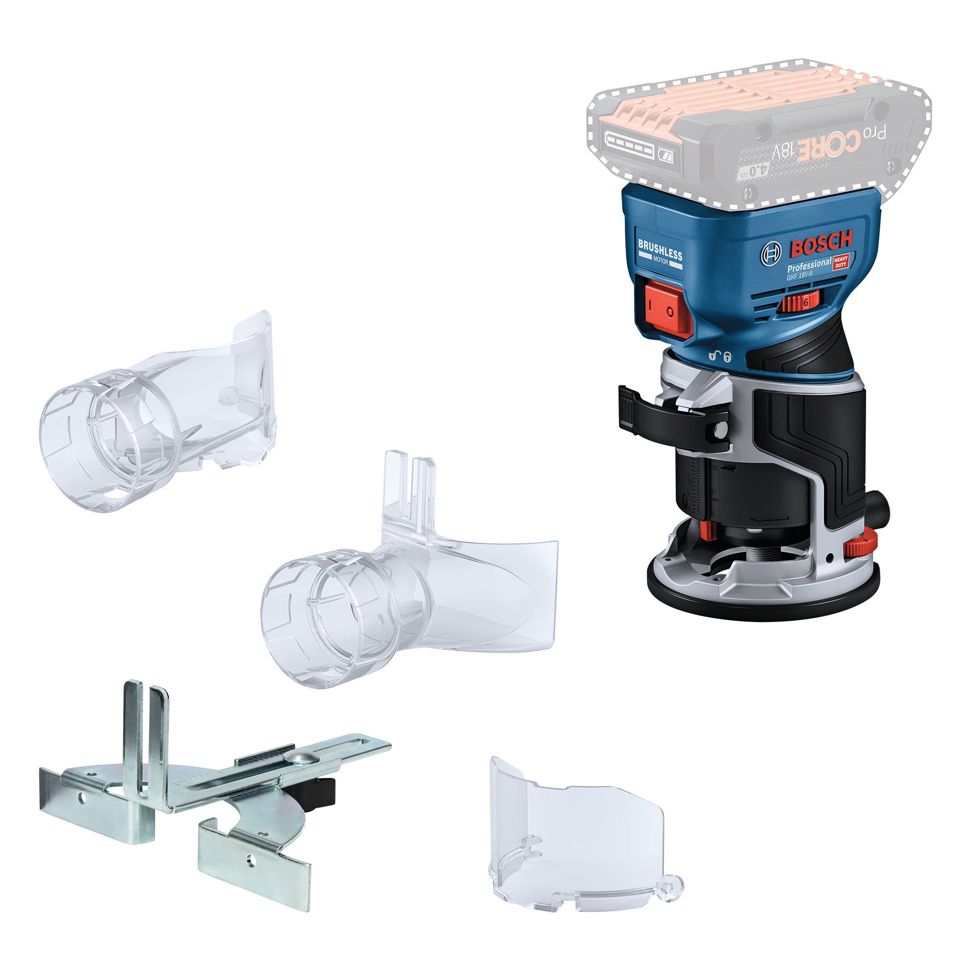 Bosch GKF 18V-8 Kantfräs utan batteri och laddare