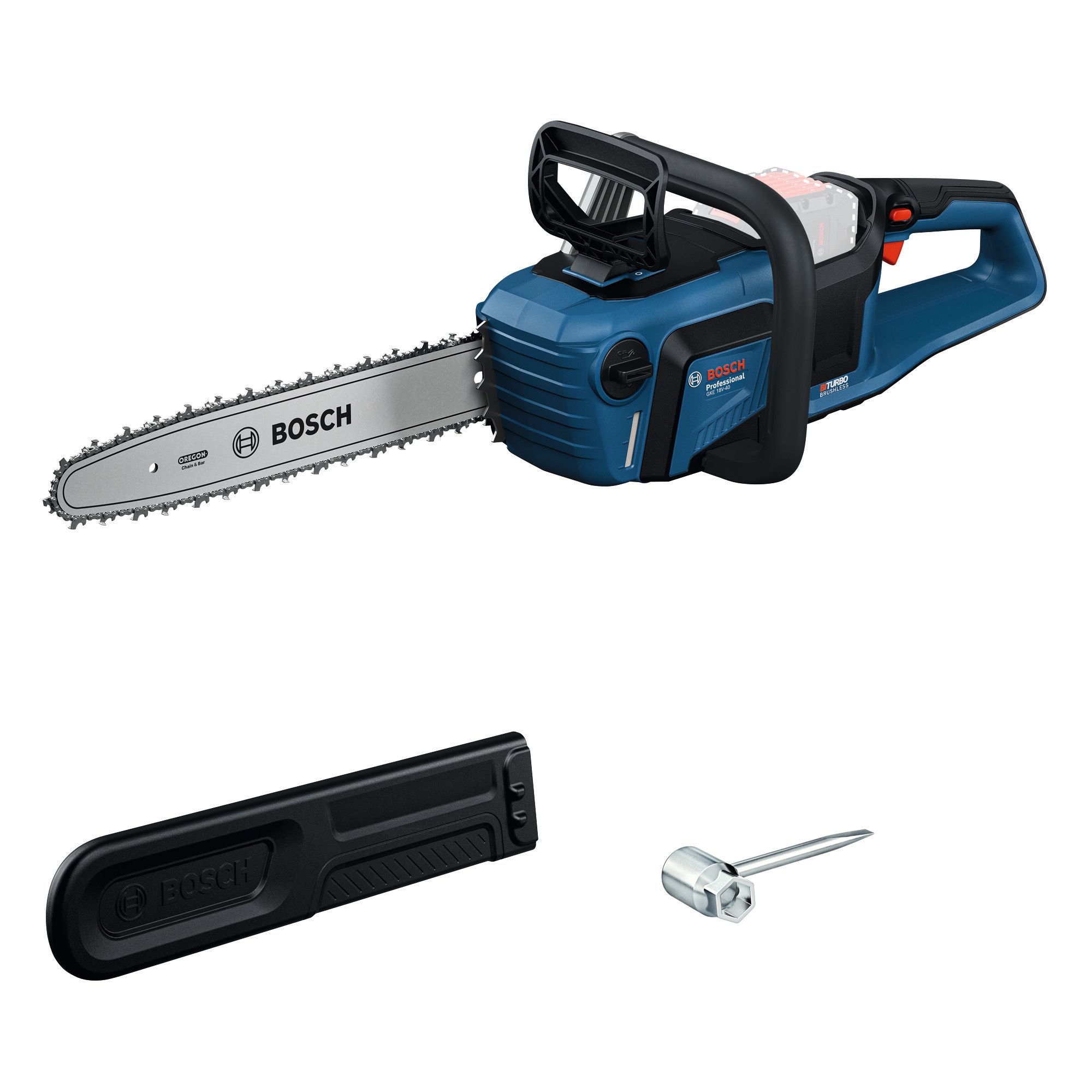 Bosch GKE 18V-40 Professional, 1,1 mm, 12,4 m/s, 76,2 / 8 mm (3 / 8"), Sort, Blå, Rød, Batteri, 18 V - SOLO