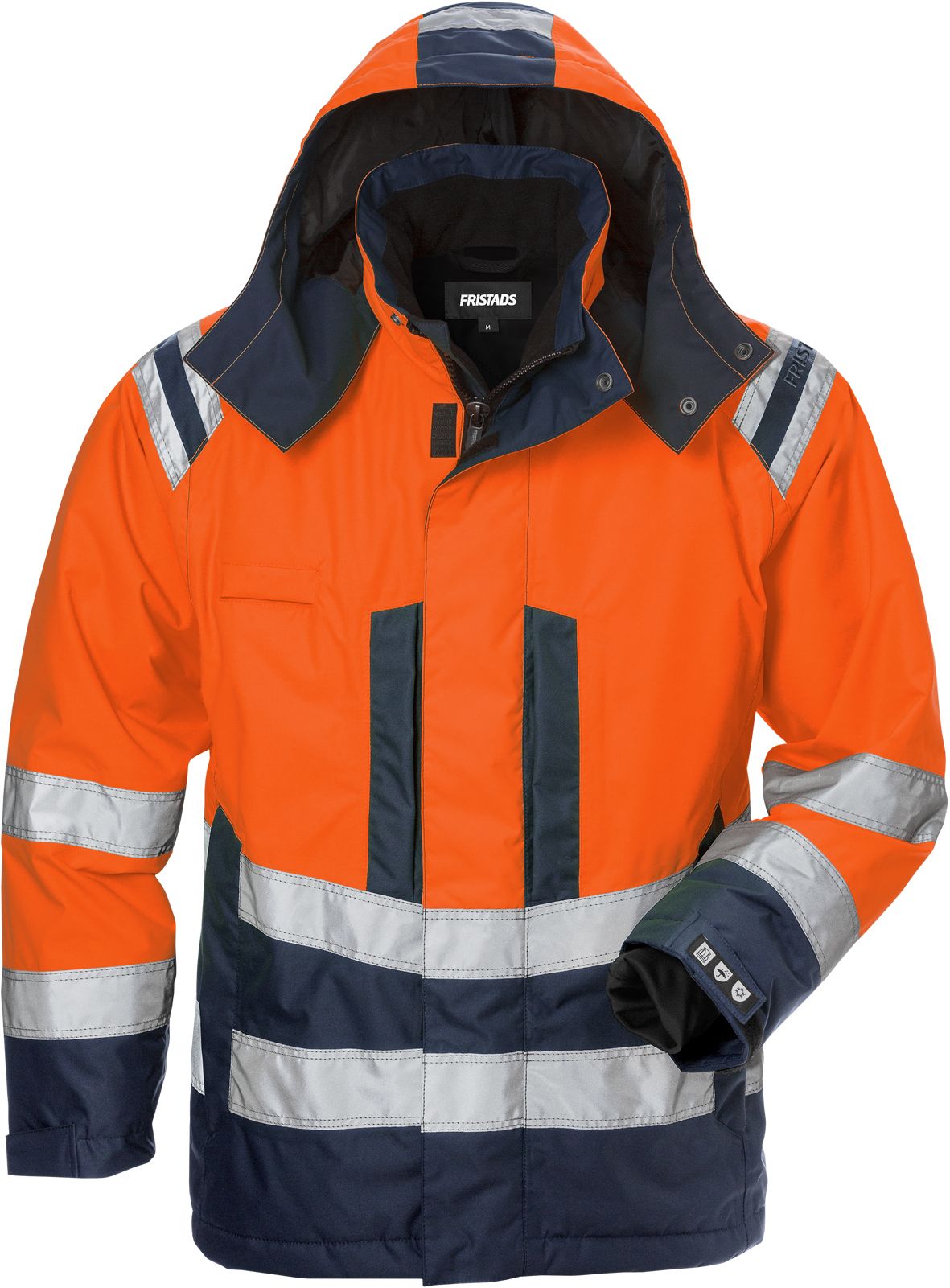 Fristads 4037 GTT Jakke Hi-Vis / Blå/Oransje for kvinner Hi-Flash/Blå/Oransje