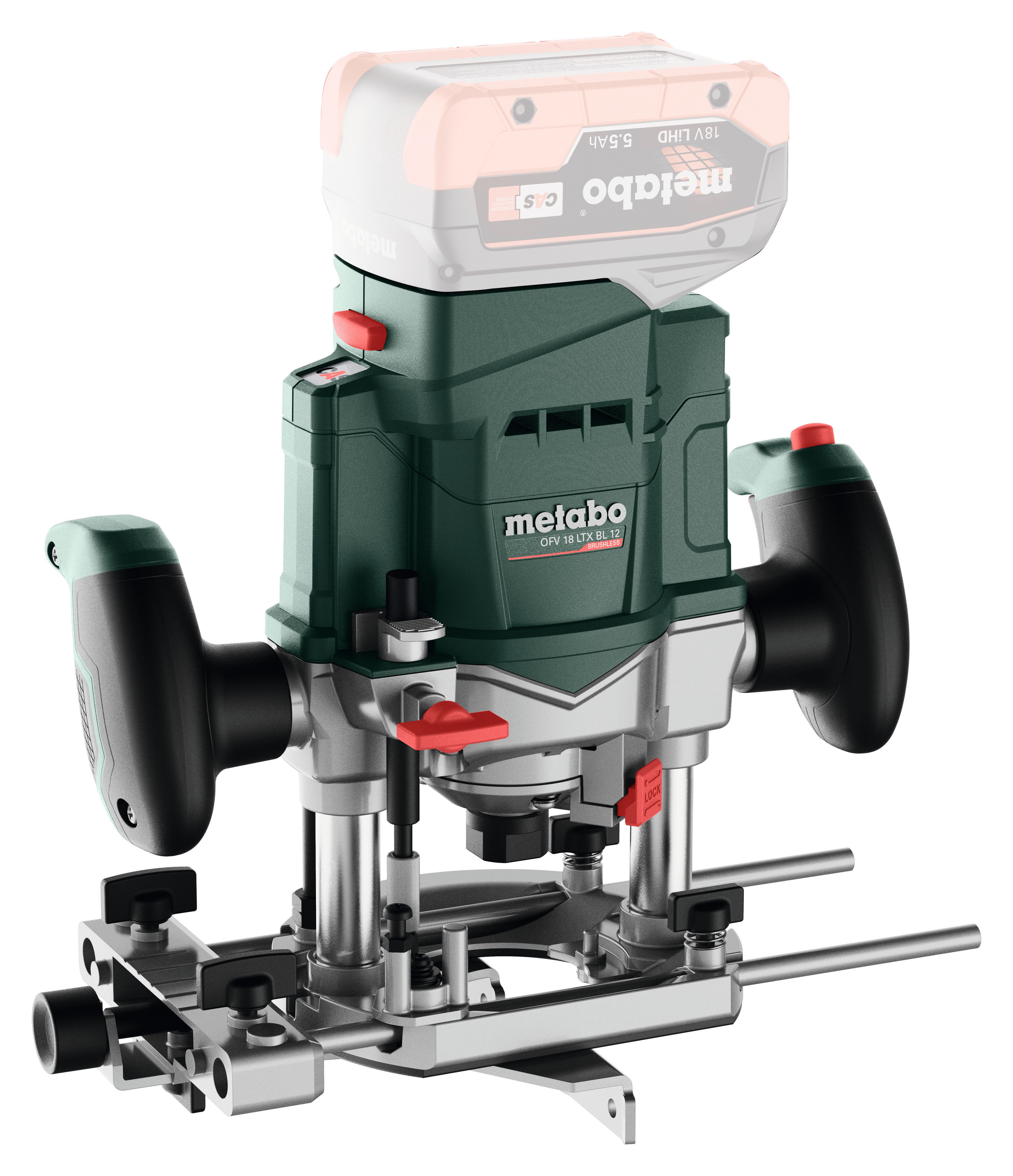 Metabo OVF18LTXBL SOLO Handöverfräs utan batteri och laddare