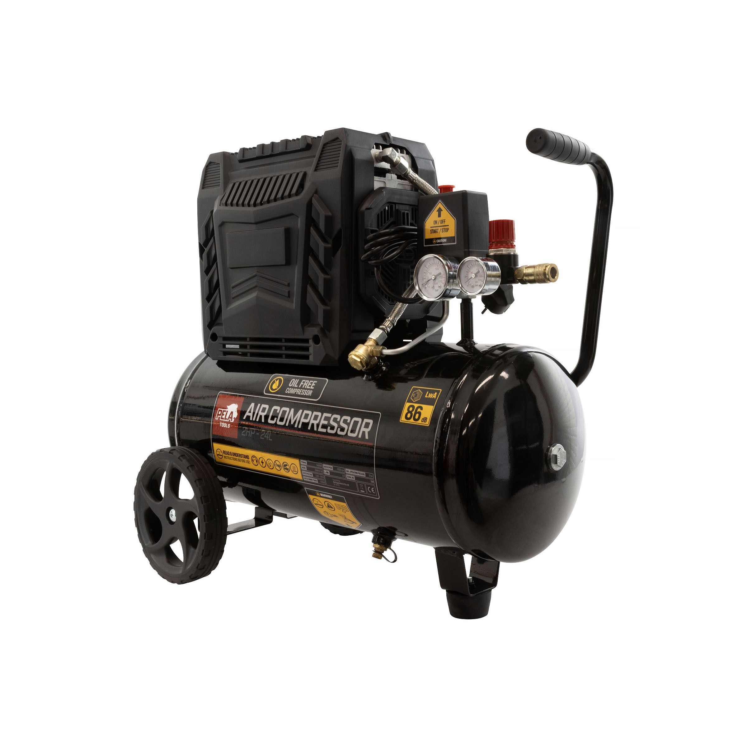PELA 548300 Kompressor 2 hk, 24 l