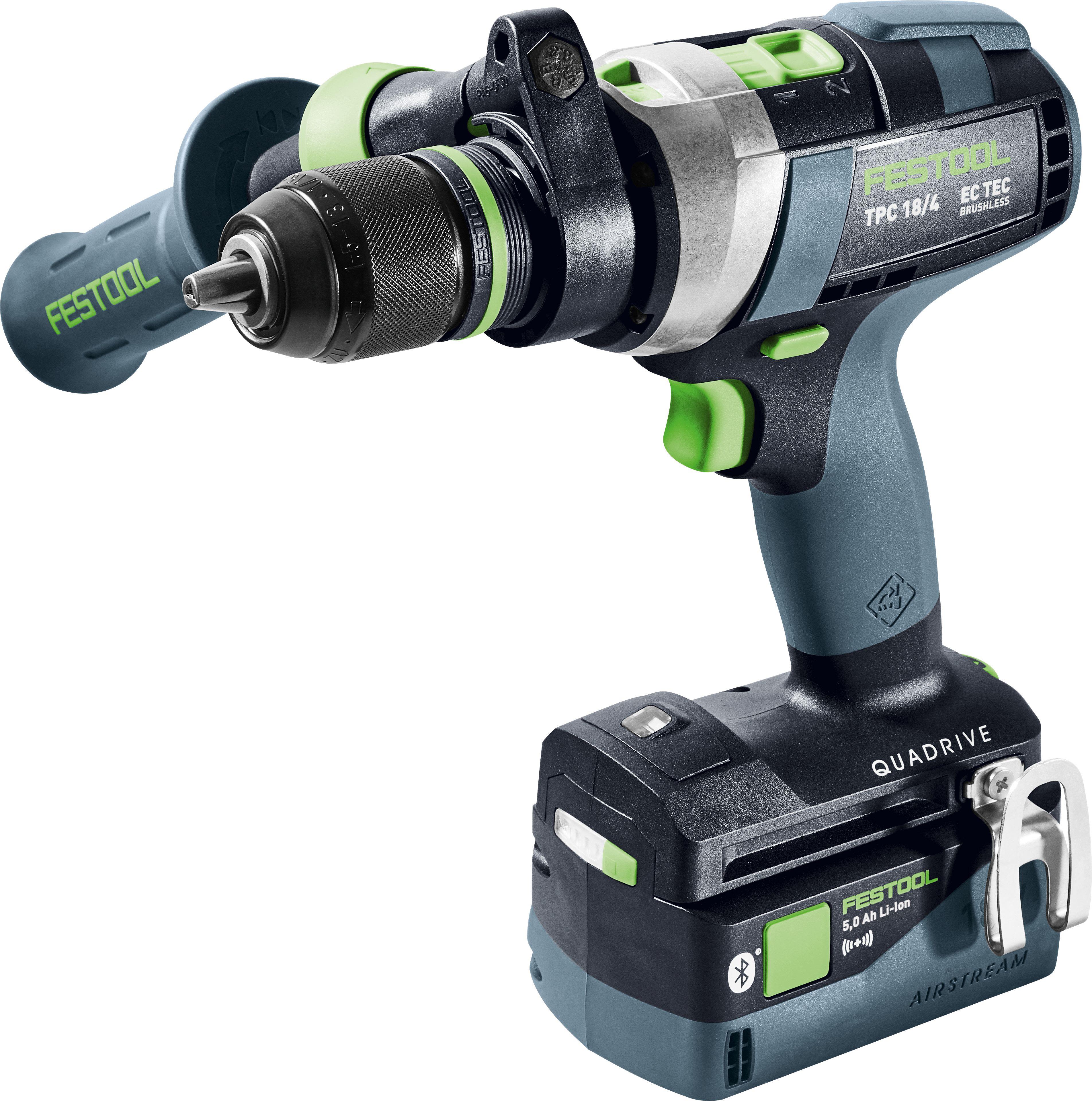 Festool QUADRIVE TPC 18/4 I-Basic-5,0 Slagskruvdragare med batteri