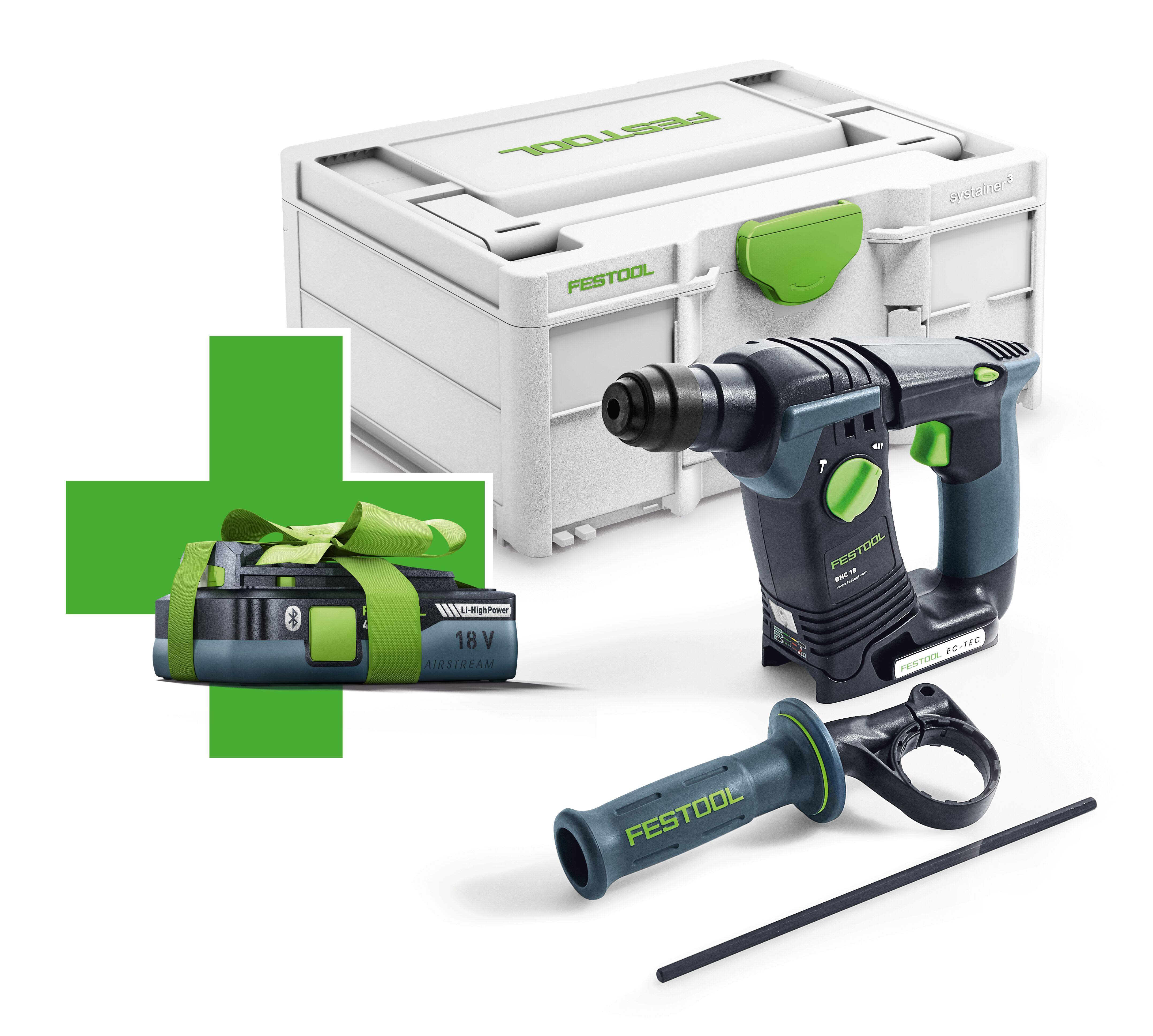 Festool BHC 18-Basic-4,0 Borrhammare med batteri