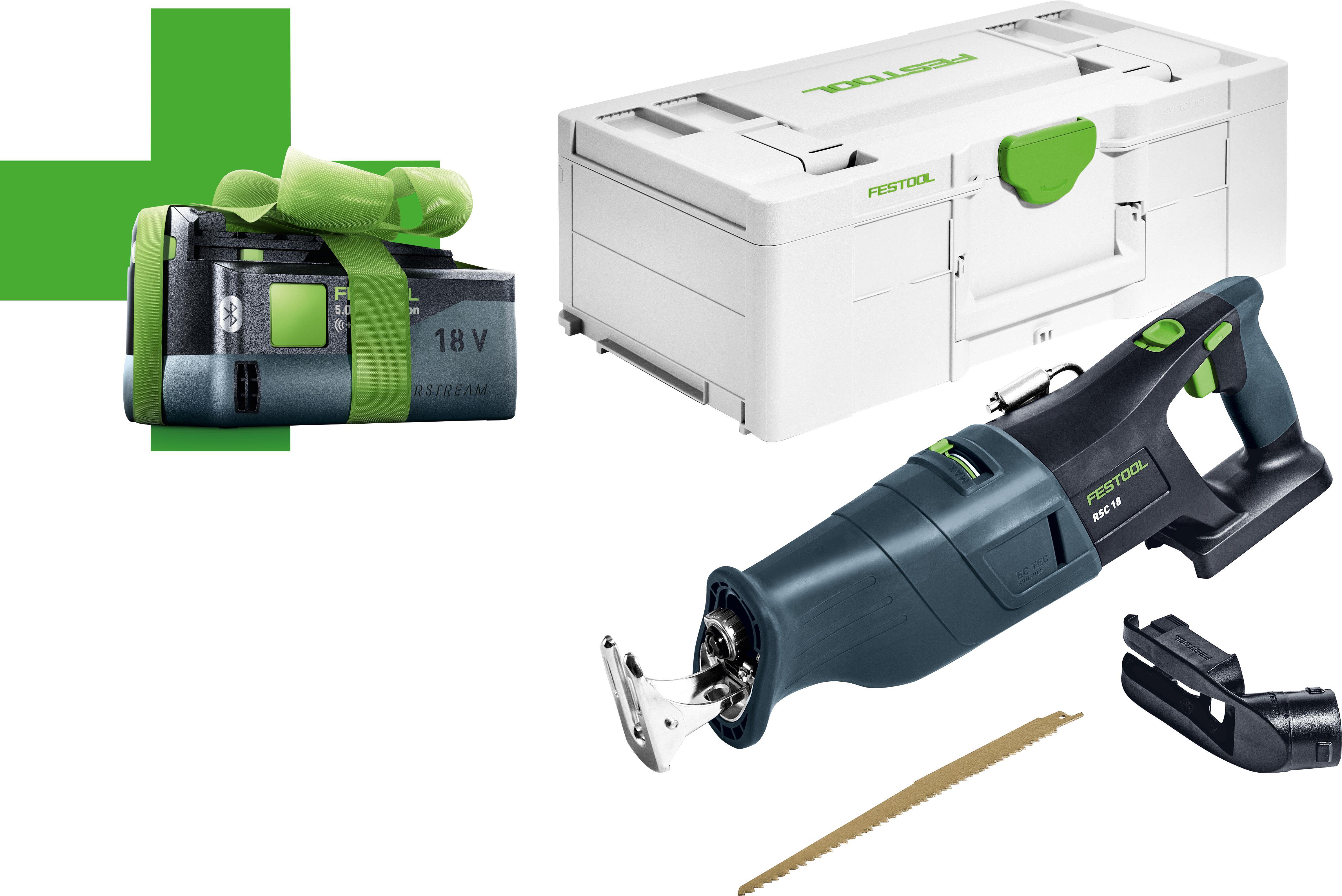 Festool RSC 18 EB-Basic-5,0 Tigersåg med batteri