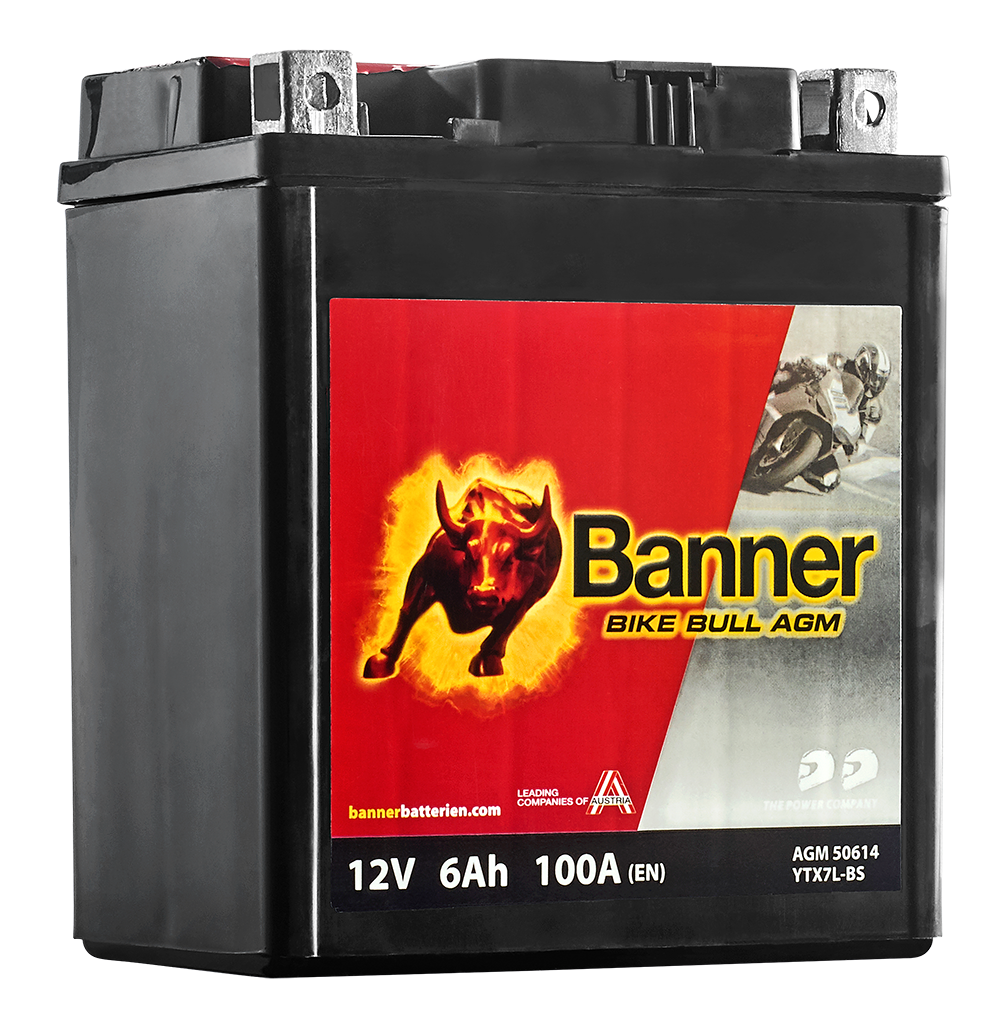 Banner Bike Bull AGM 50614 Startbatteri 12V, 6 Ah