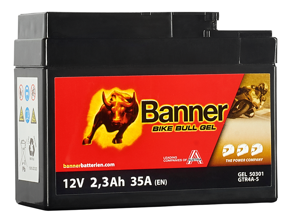 Banner Bike Bull GEL GEL50301 Startbatteri 12V, 3 Ah