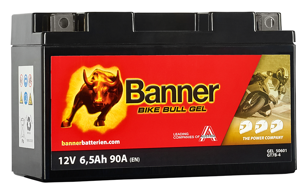 Banner Bike Bull GEL GEL50601 Startbatteri 12V, 6 Ah