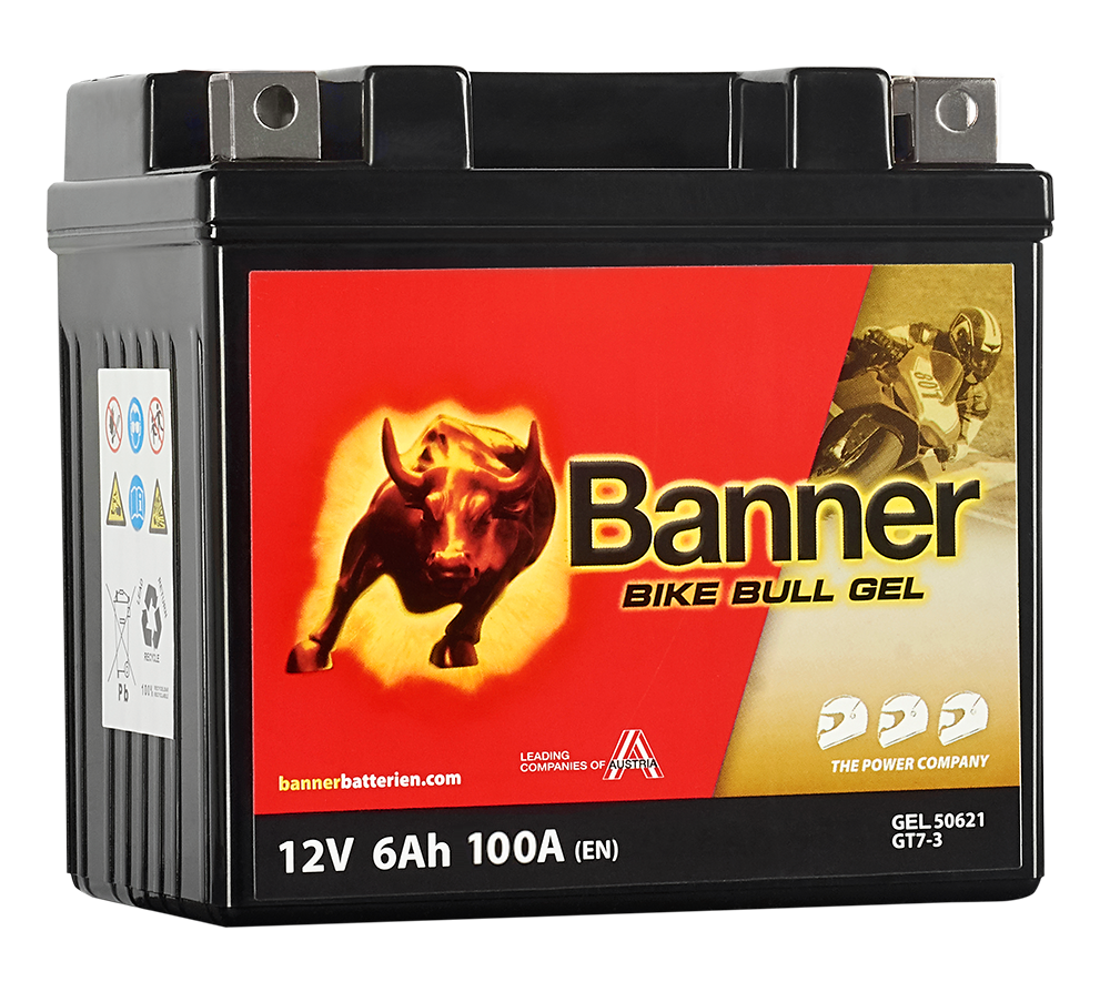 Banner Bike Bull GEL GEL50621 Startbatteri 12V, 6 Ah