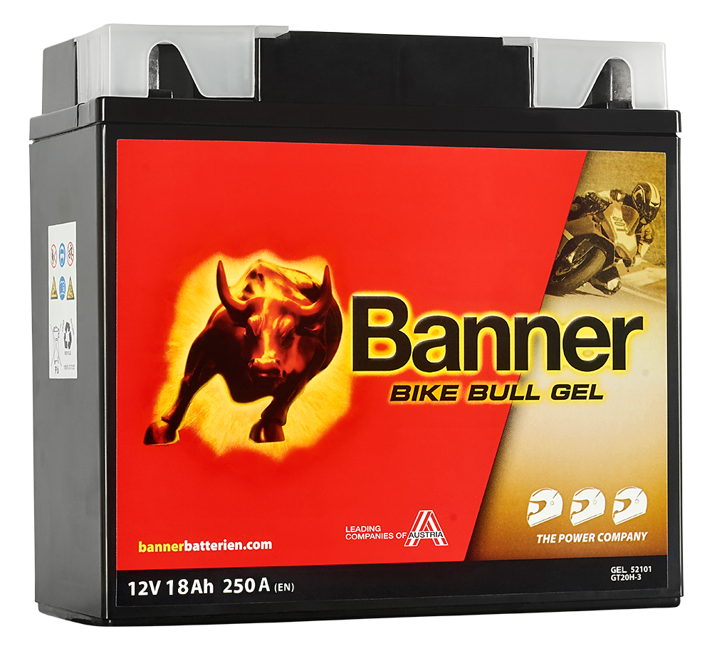 Banner Bike Bull GEL GEL52101 Startbatteri 12V, 19 Ah