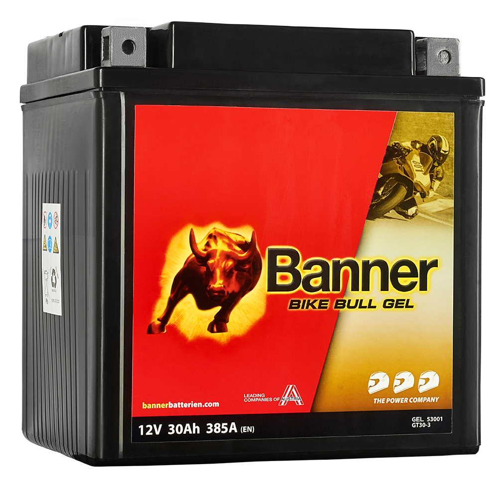 Banner Bike Bull GEL GEL53001 Startbatteri 12V, 30 Ah
