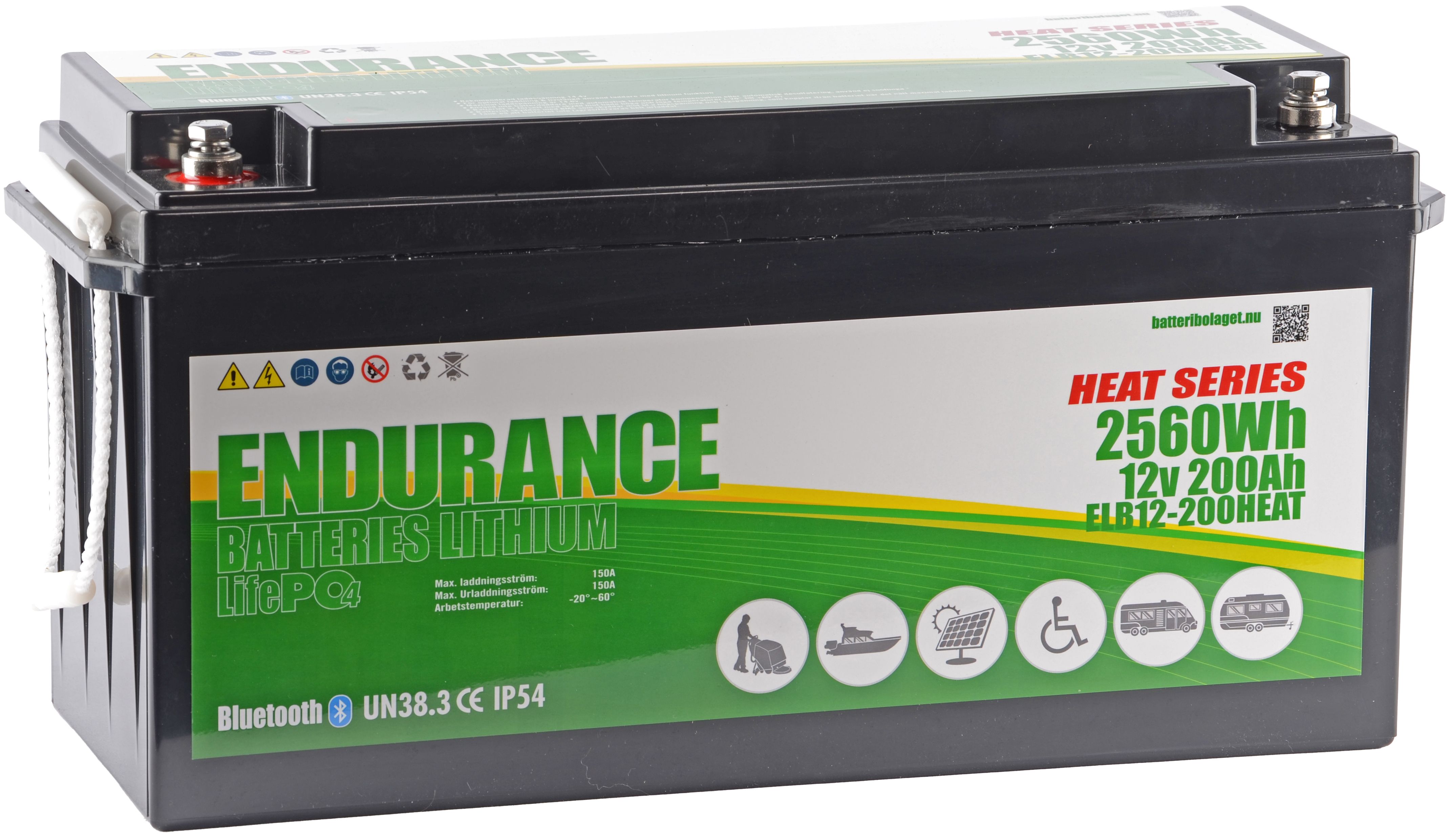 Endurance ELB12-200HEAT Förbrukningsbatteri 12V, 200 Ah