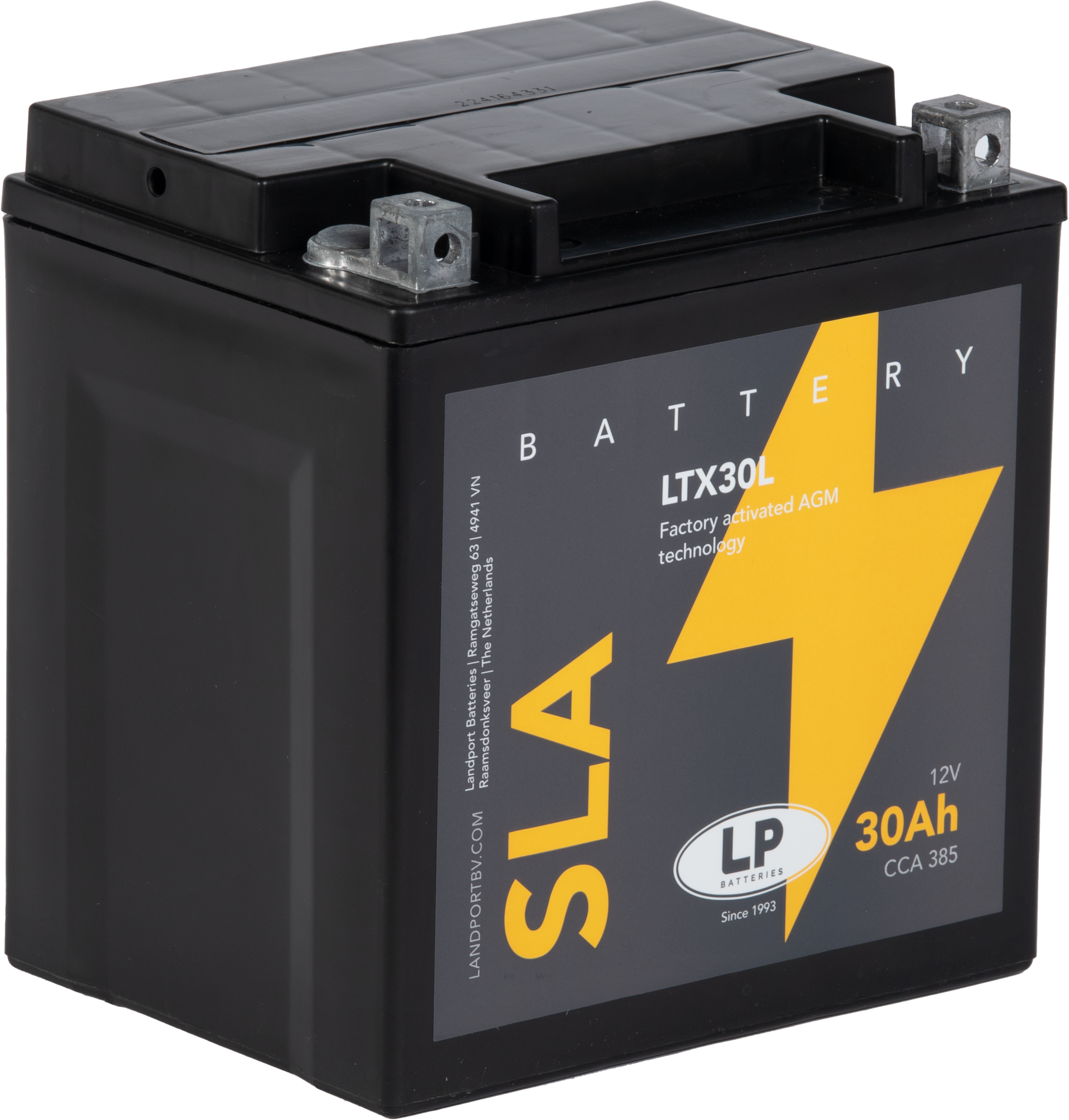 LP Batteries LPYTX30L Startbatteri 12V, 30 Ah