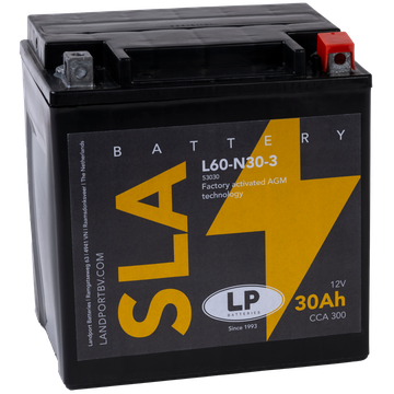 LP Batteries LPY60-N30-3 Startbatteri 12V, 30 Ah
