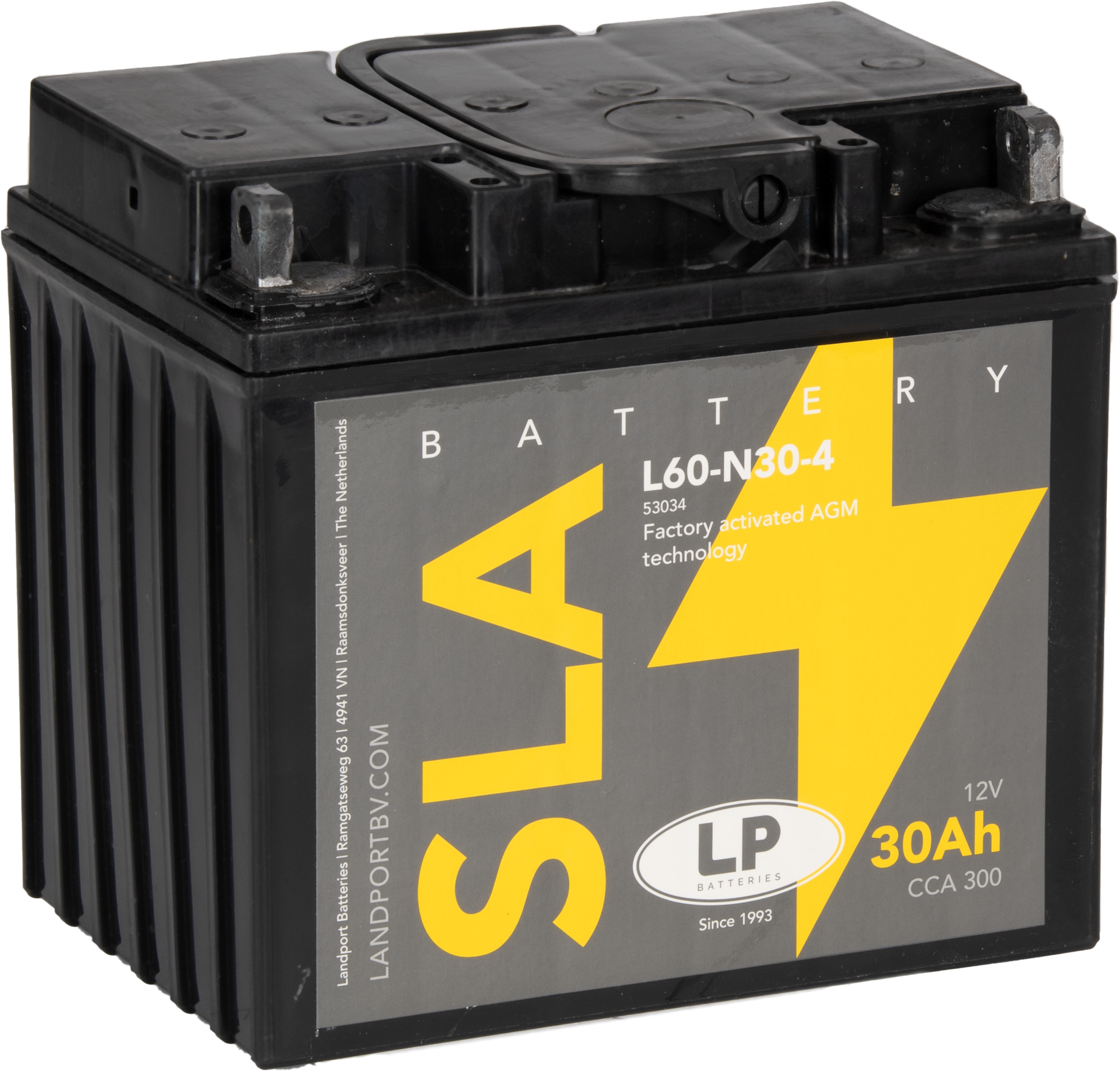 LP Batteries LPY60-N30-4 Startbatteri 12V, 30 AH