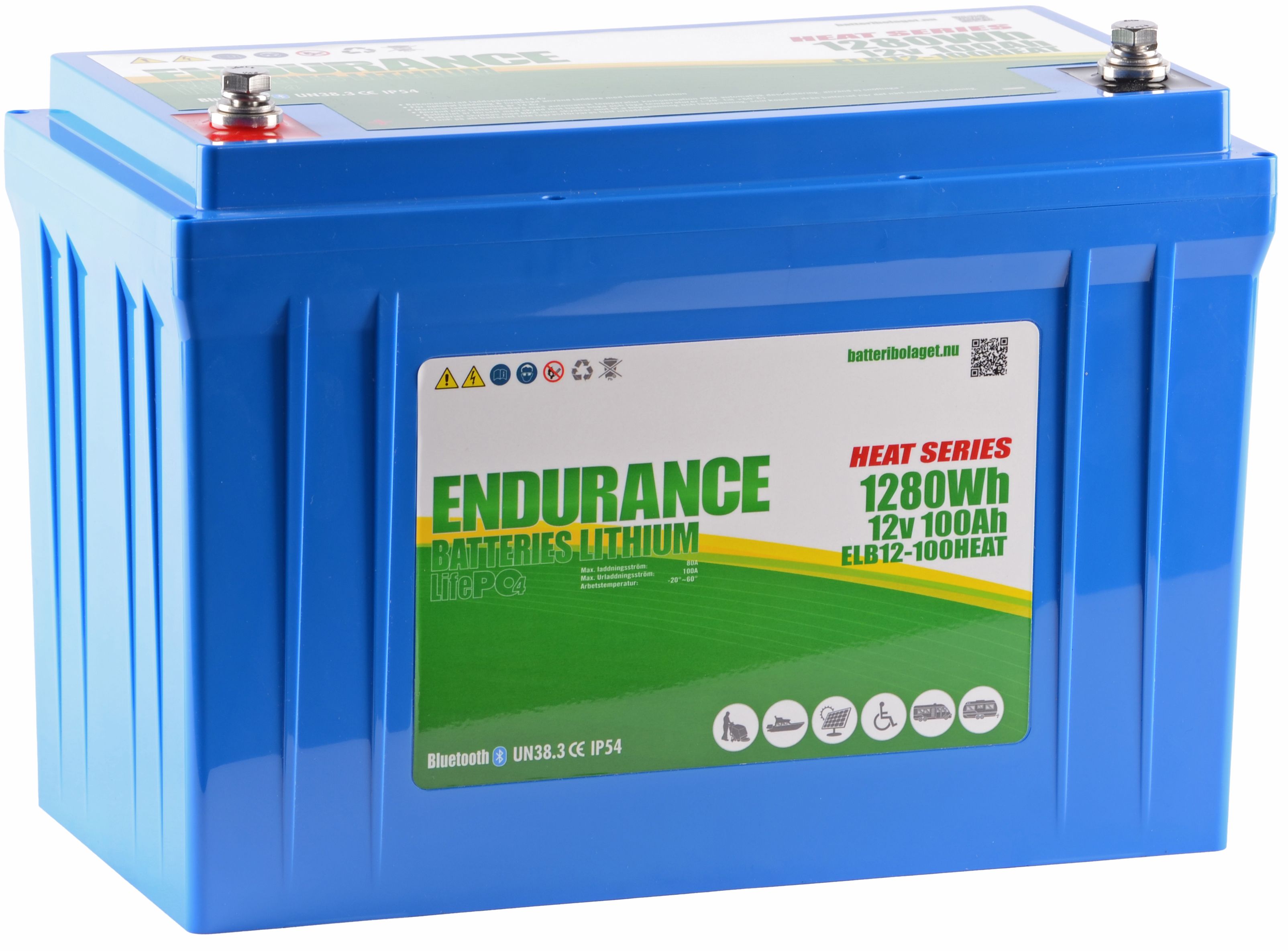 Endurance ELB12-100HEAT Förbrukningsbatteri 12V, 100 Ah