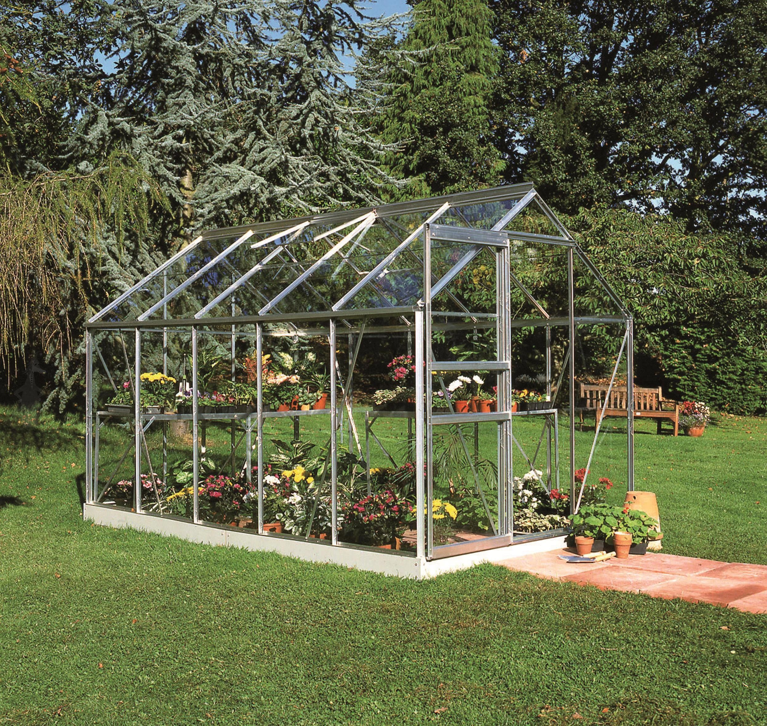 Halls Popular 106 SO0201 Växthus 6,2 m², aluminium