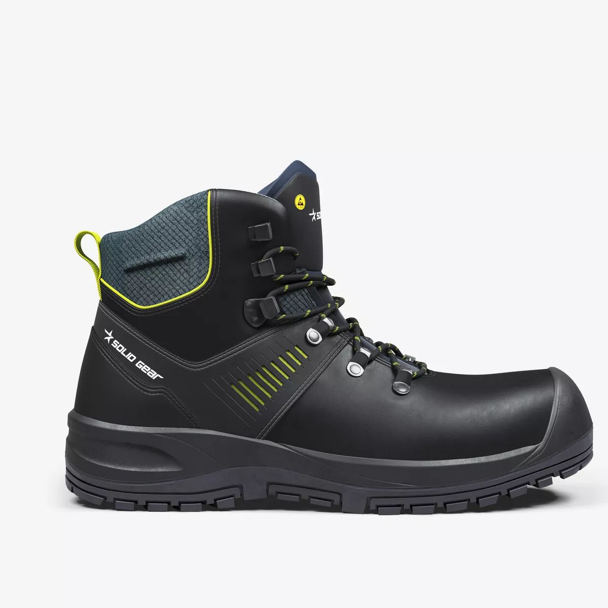 Solid Gear Ion Mid Skyddskänga S3L, ESD, svart 36