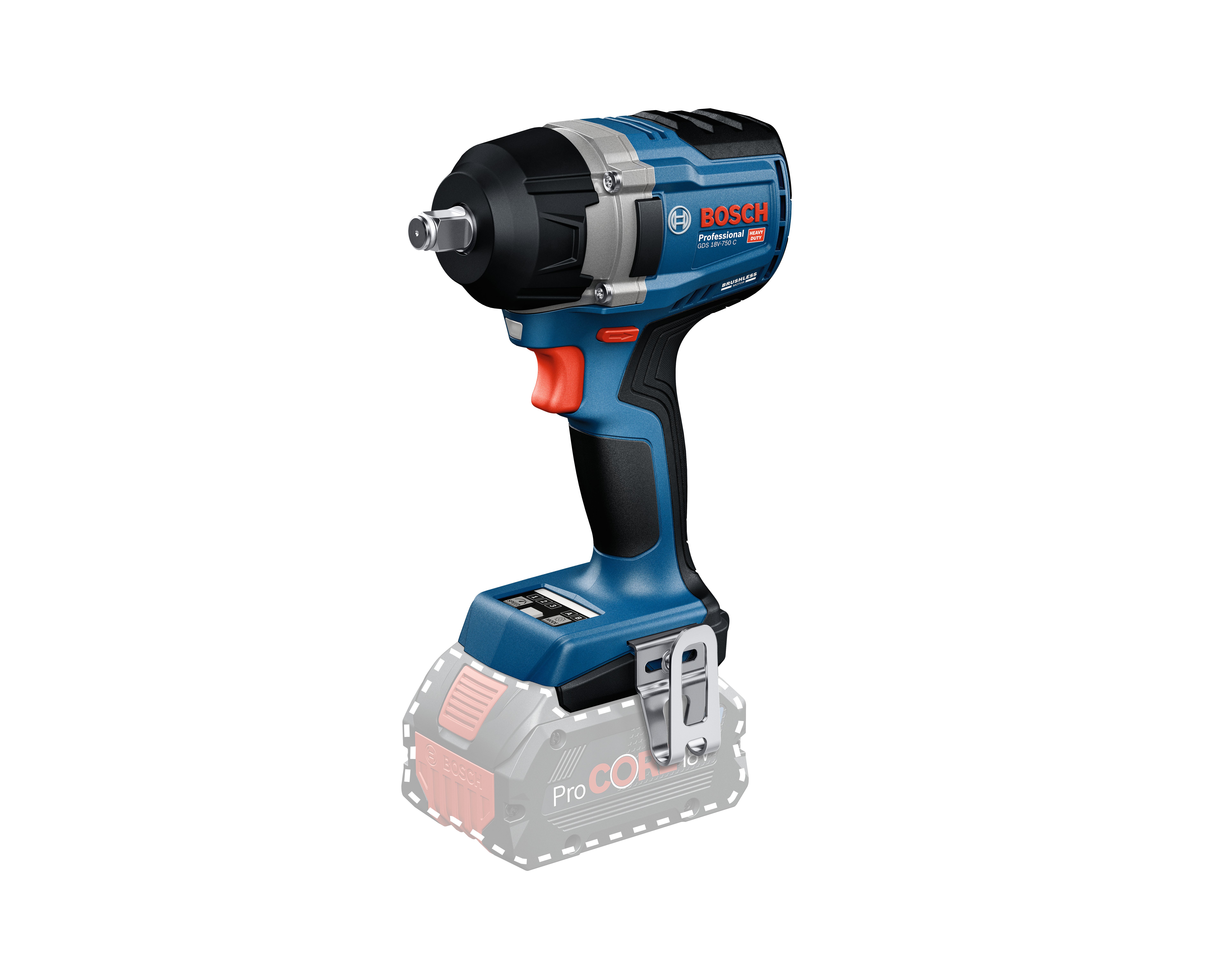 Bosch DS 18V-750 C Mutterdragare utan batteri och laddare 06019L9001