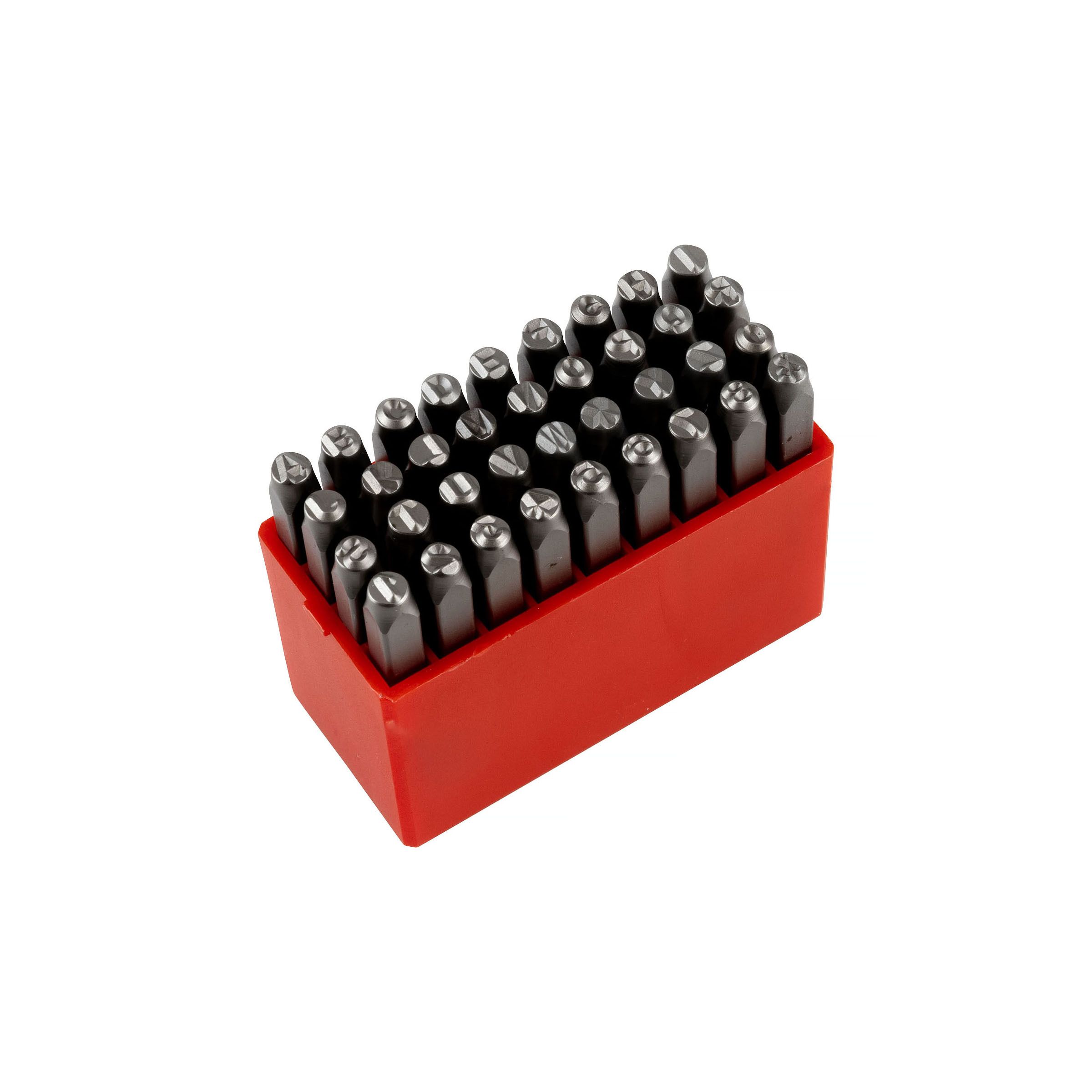PELA 549858 Bokstavs- och sifferstans 4 mm, 36-pack
