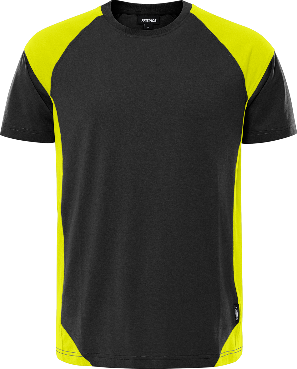 Fristads 7046 GTM T-shirt svart/gul Svart/gul