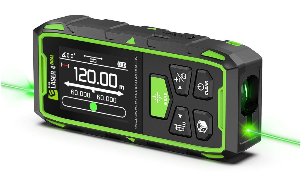 Elma 4 Dual Avståndsmätare med batteri