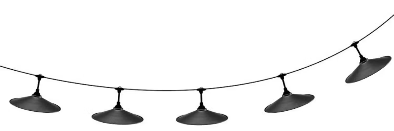 PR Home Flex Out  1216503-2903 Ljusslinga 650 cm, 5 lamphållare, svart