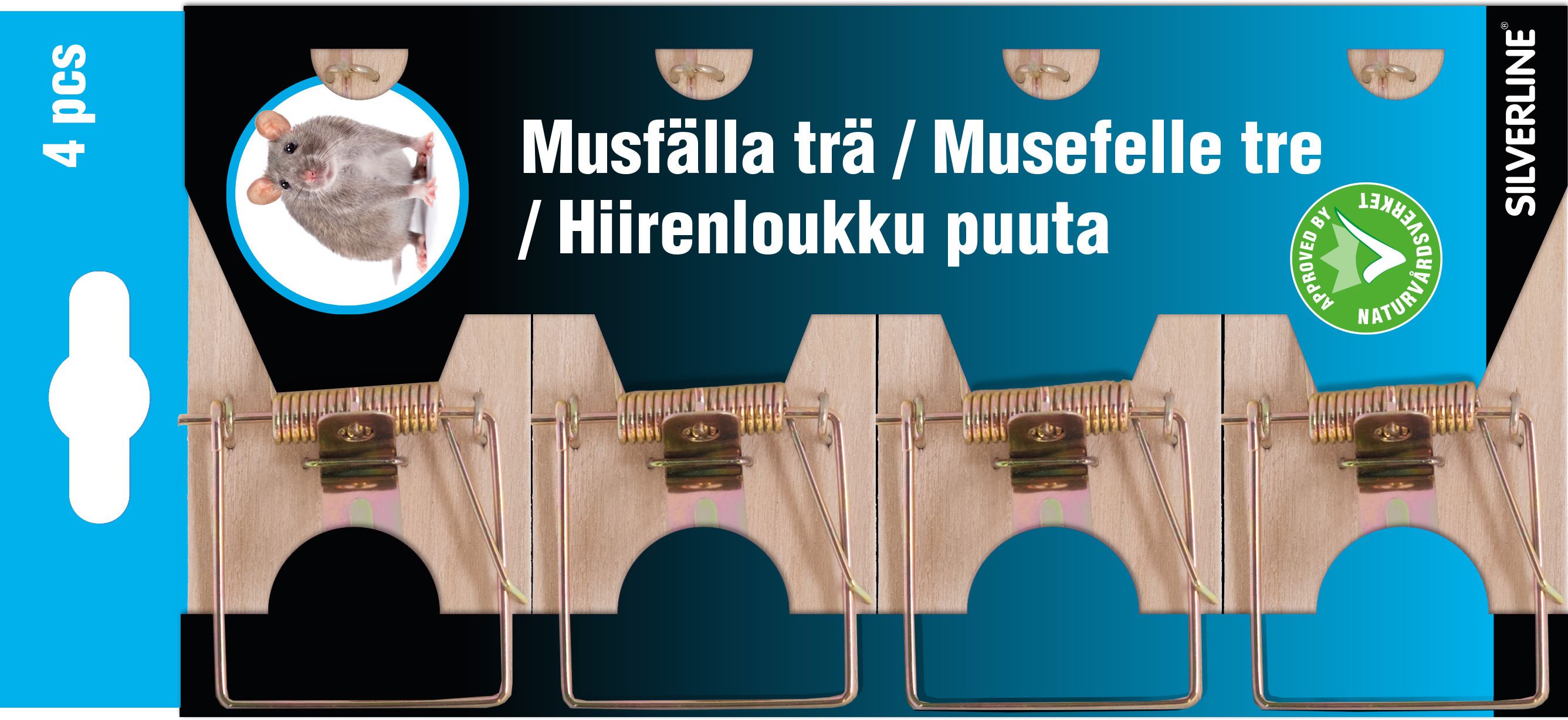 Silverline 22131 Musfälla 4-pack