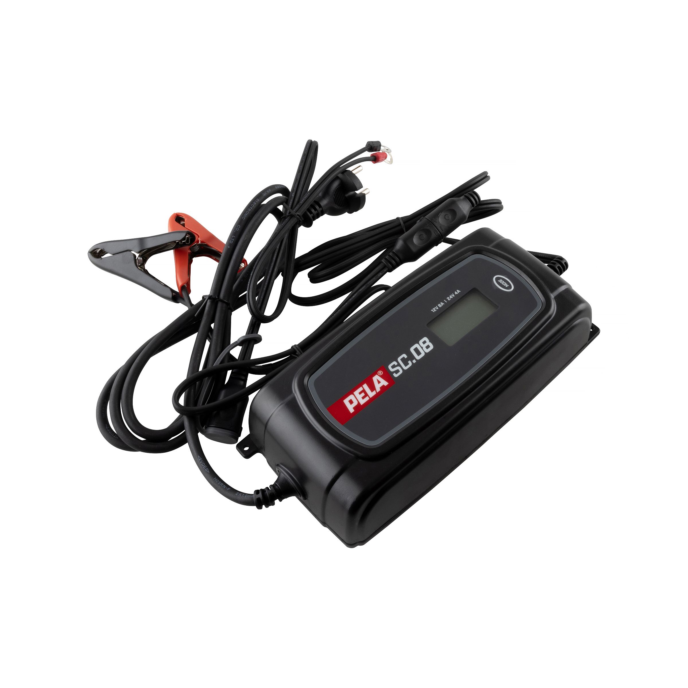PELA 544068 Batterilader 12 V, 8 A/24 V, 4 A