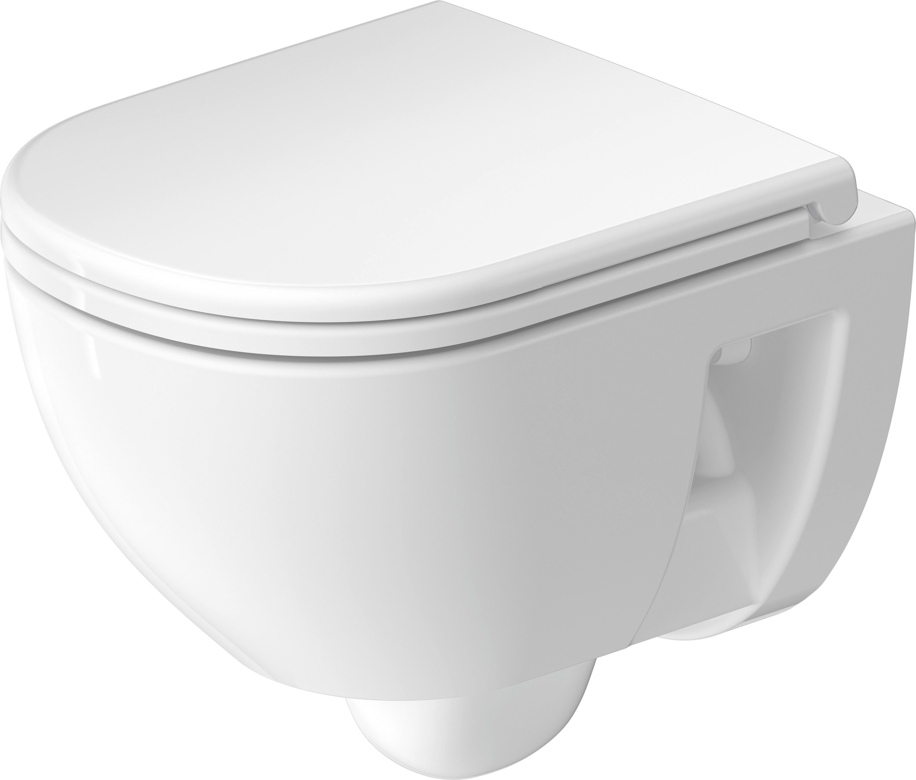 Duravit D-Code WC-skål spolkantslös, vit, utan sits