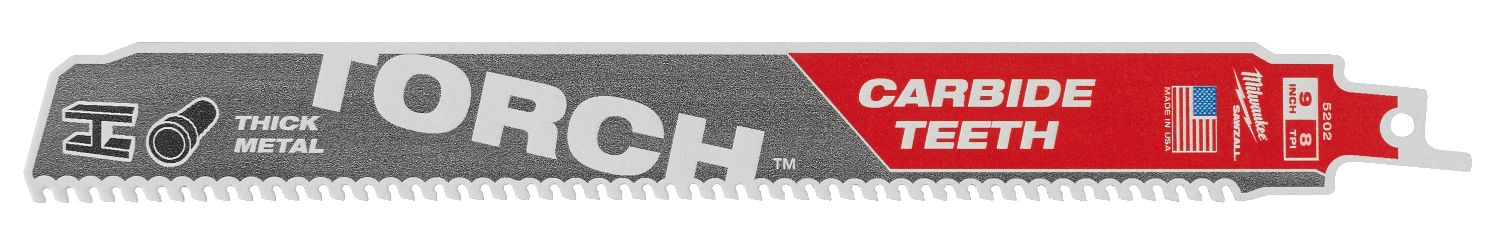 Milwaukee TCT TORCH Tigersågblad 8T, 5-pack 230 mm