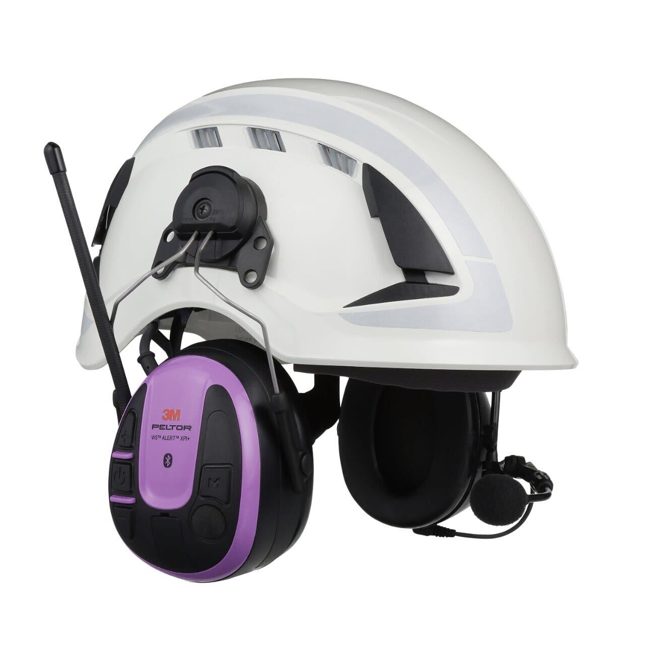 3M Peltor WS Alert XPI+ Hørselvern Bluetooth & mobilapplikasjon, hjelmfeste