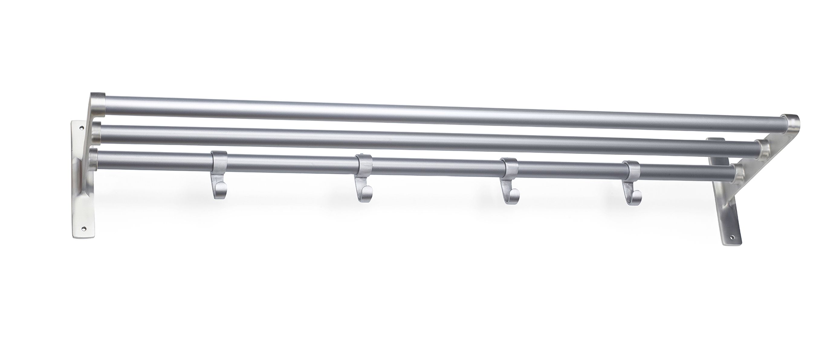 Habo Elegant Hatthylle Aluminium, 1000 mm