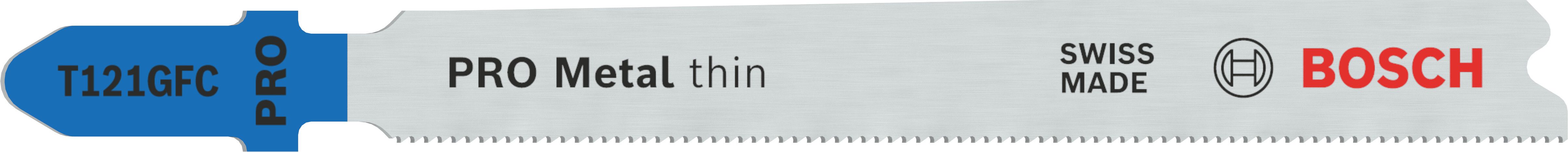 Bosch PRO Metal Thin T121GFC Sticksågsblad för T-skaft, 92 mm 3-pack