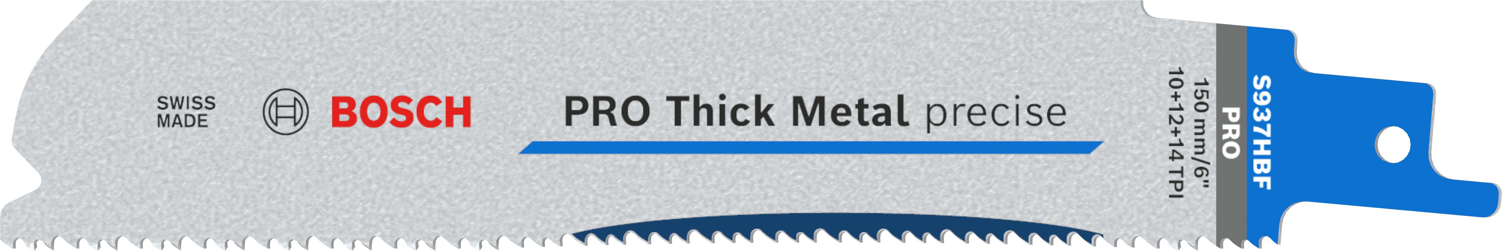 Bosch PRO Thick Metal S937HBF Tigersågblad S-skaft, tandutförande 4-12 mm