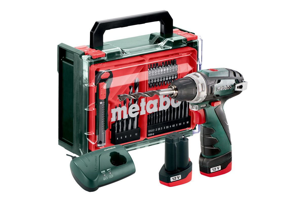 Metabo 600080710 Borrskruvdragare med batteri och laddare