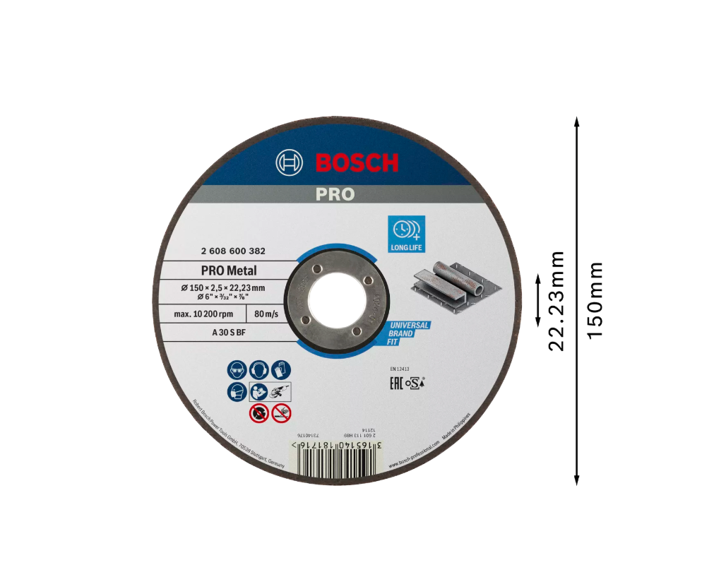 Bosch Expert for Metal Kapskiva 150x22,23mm