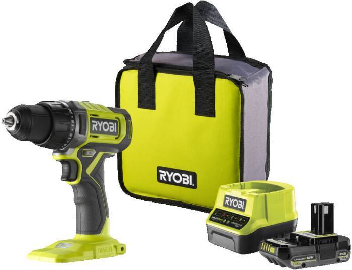 Ryobi RDD18-1C20S Skruvdragare med batteri och laddare
