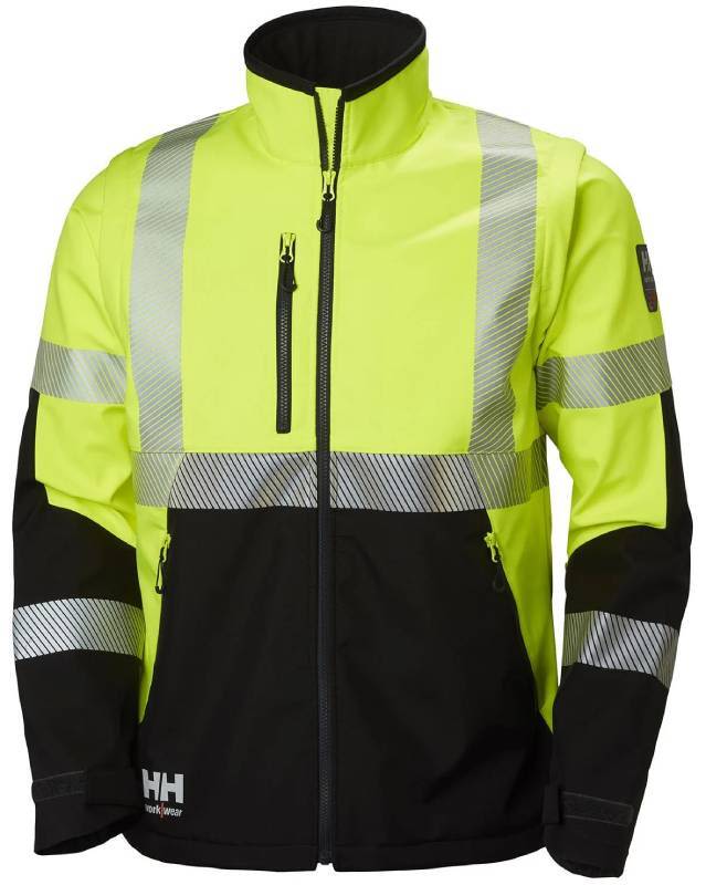 Helly Hansen Workwear ICU 74272-369 Softshelltakki huomioväri, keltainen/musta Koko XL