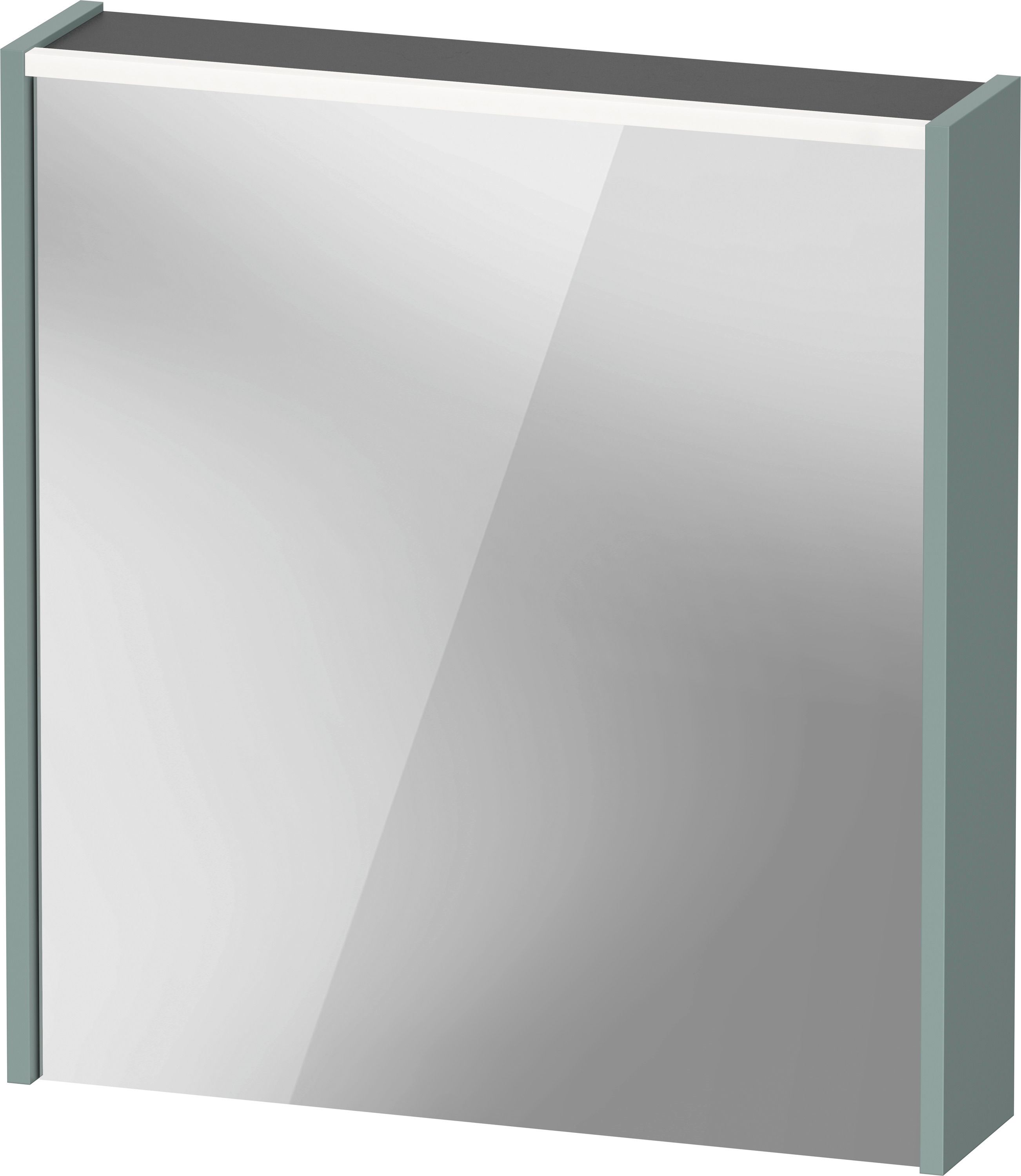Duravit D-Code Spegelskåp 650x148x700, högeröppnade Fjordgrön