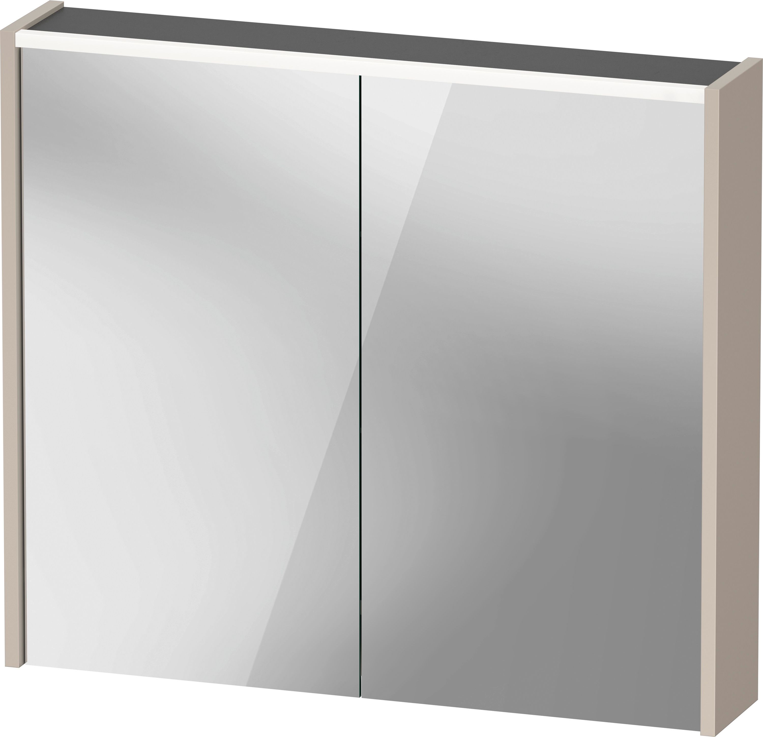 Duravit D-Code Spegelskåp 800x148x700 mm Taupe