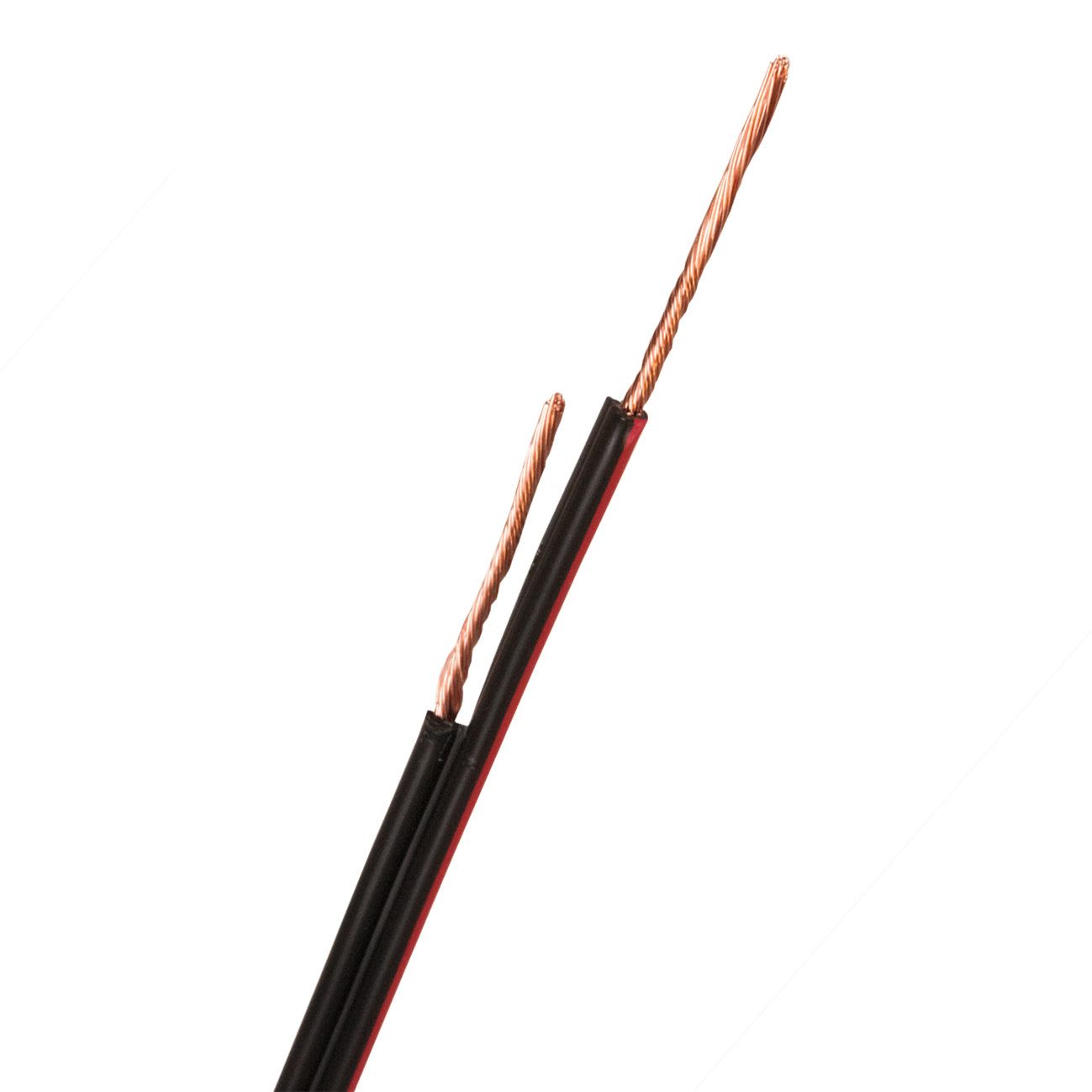 Nexans RQUB LED-kabel 2 x 0,75 mm², svart/rød 100 m, bobin