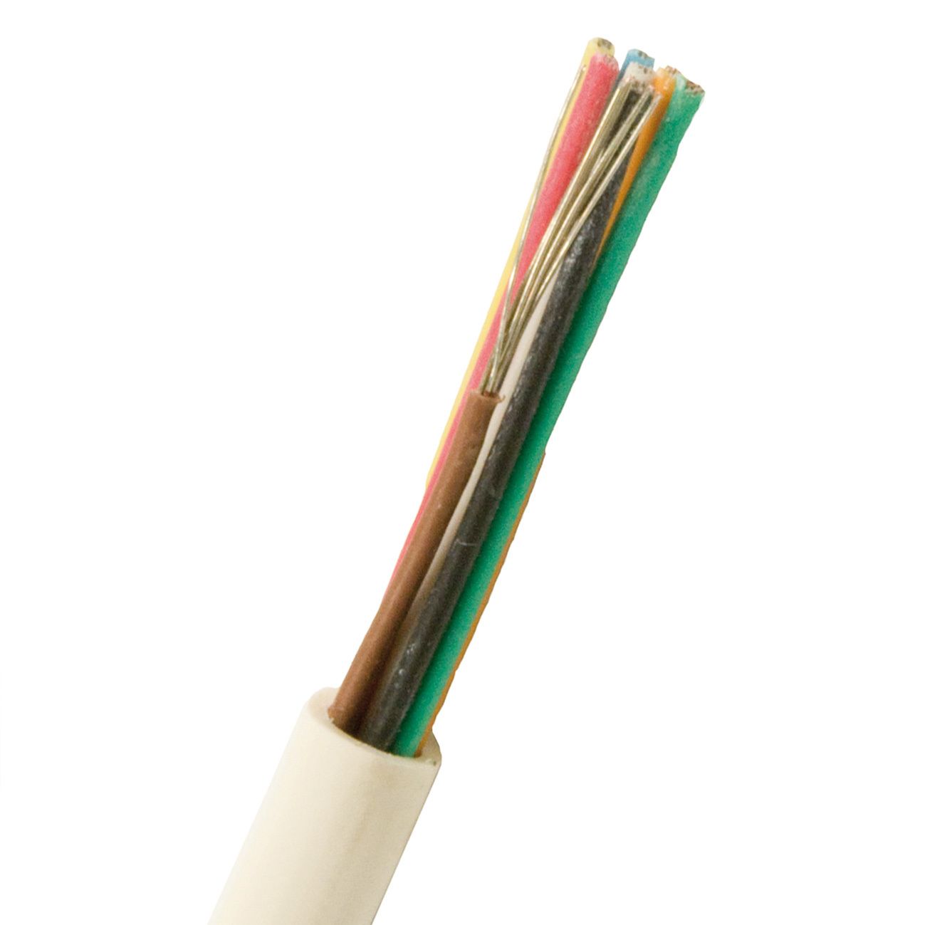 Nexans FQQXB EASY Telekabel 4x0,22 mm, hvit 1 m, kappet