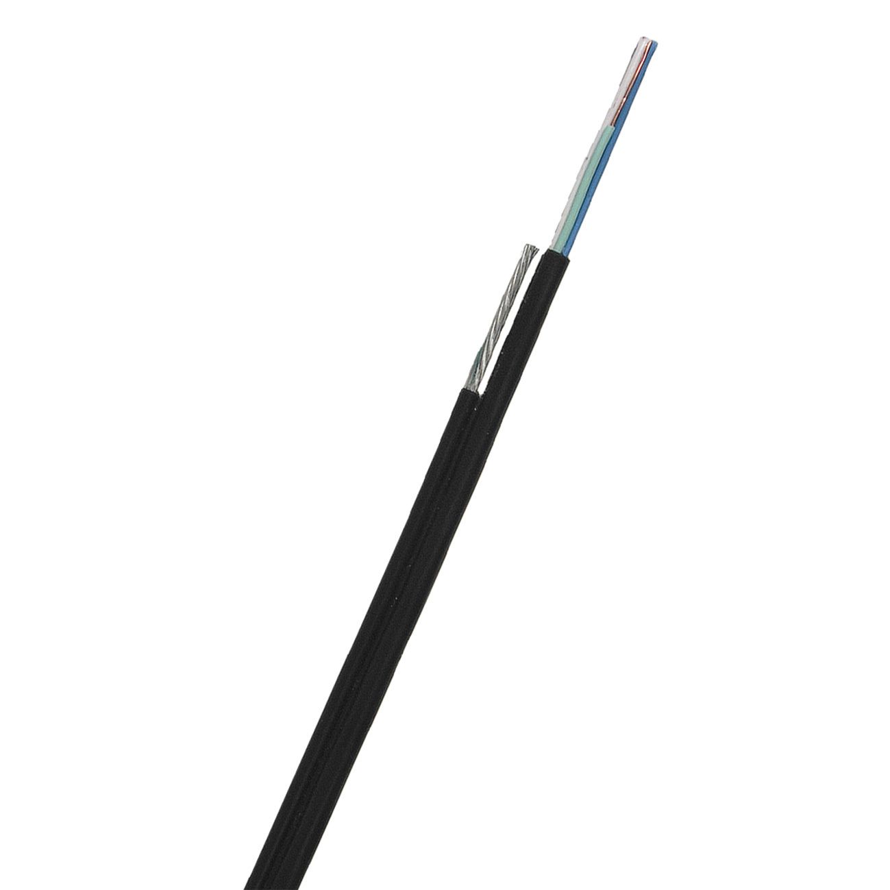 Nexans ELLCE Telekabel 4 x 0,6 mm, svart 1000 m, trommel