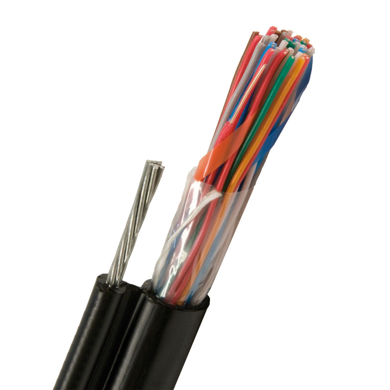Nexans ELLCE Telekabel 5 x 2 x 0,7 mm, svart 1 m, kappet