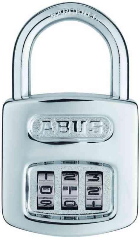ABUS 160/40 SB Hänglås polerat stål, dubbelreglerad 3 st. sifferhjul