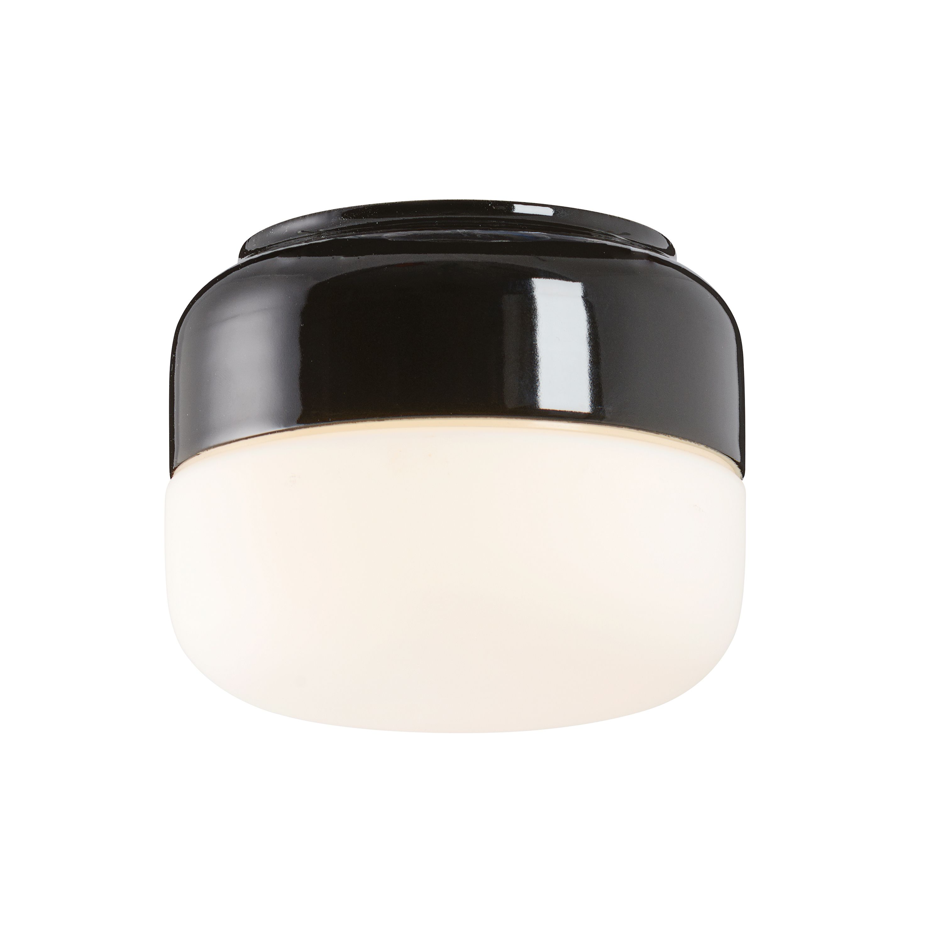 Ifö OHM 140/115 Takarmatur  vit, IP44 Svart