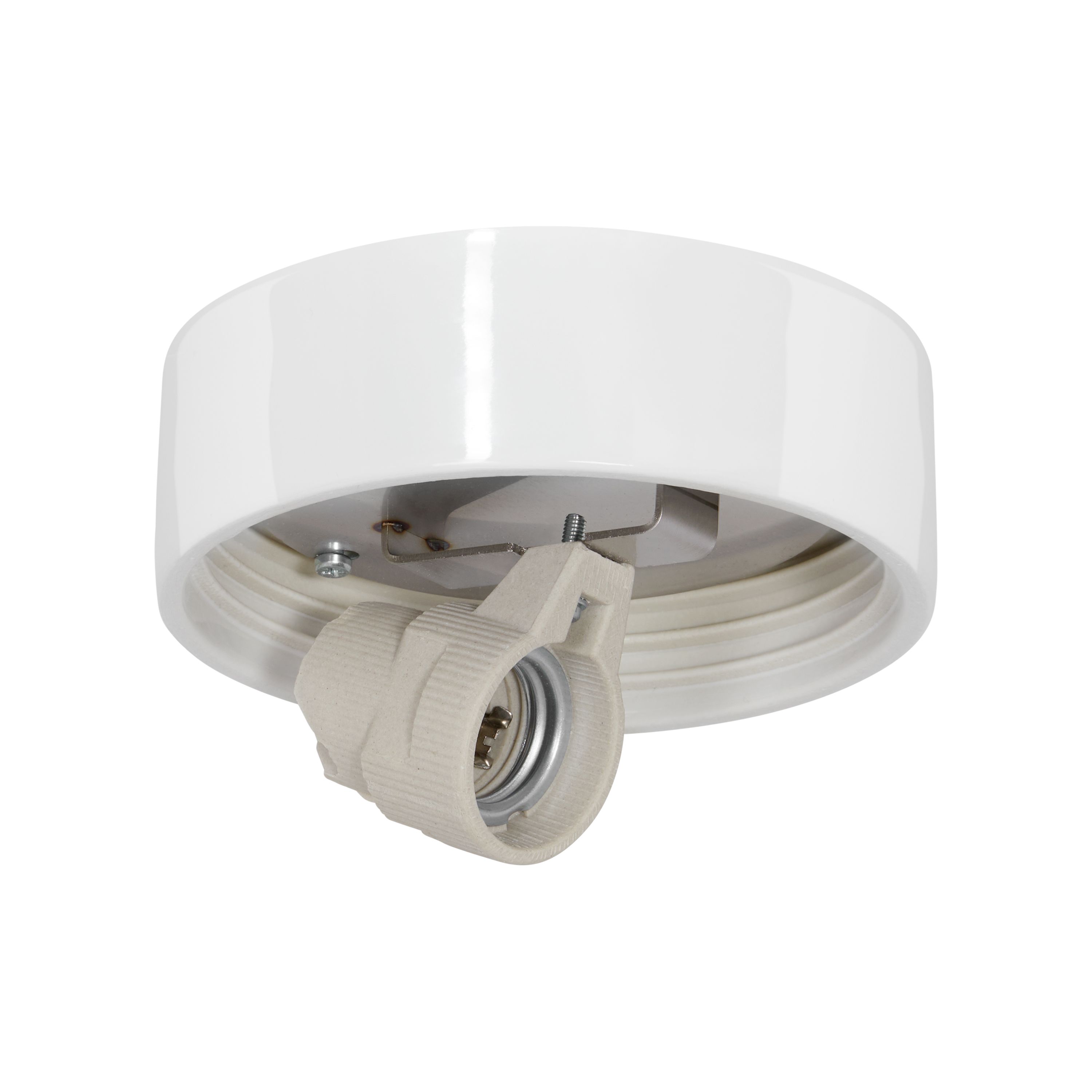 Ifö Electric 55765-002-10 Sockel 123,5 mm, liggande, E27 Vit