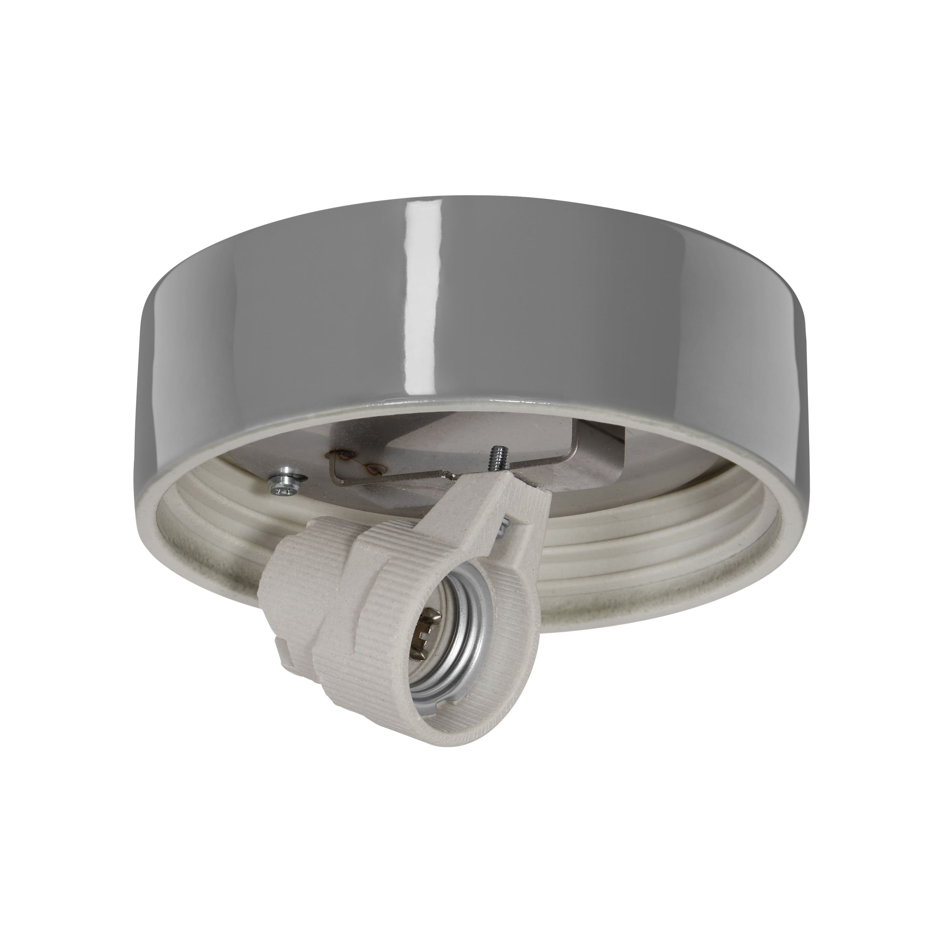 Ifö Electric 55765-002-12 Sockel 123,5 mm, liggande, E27 Grå