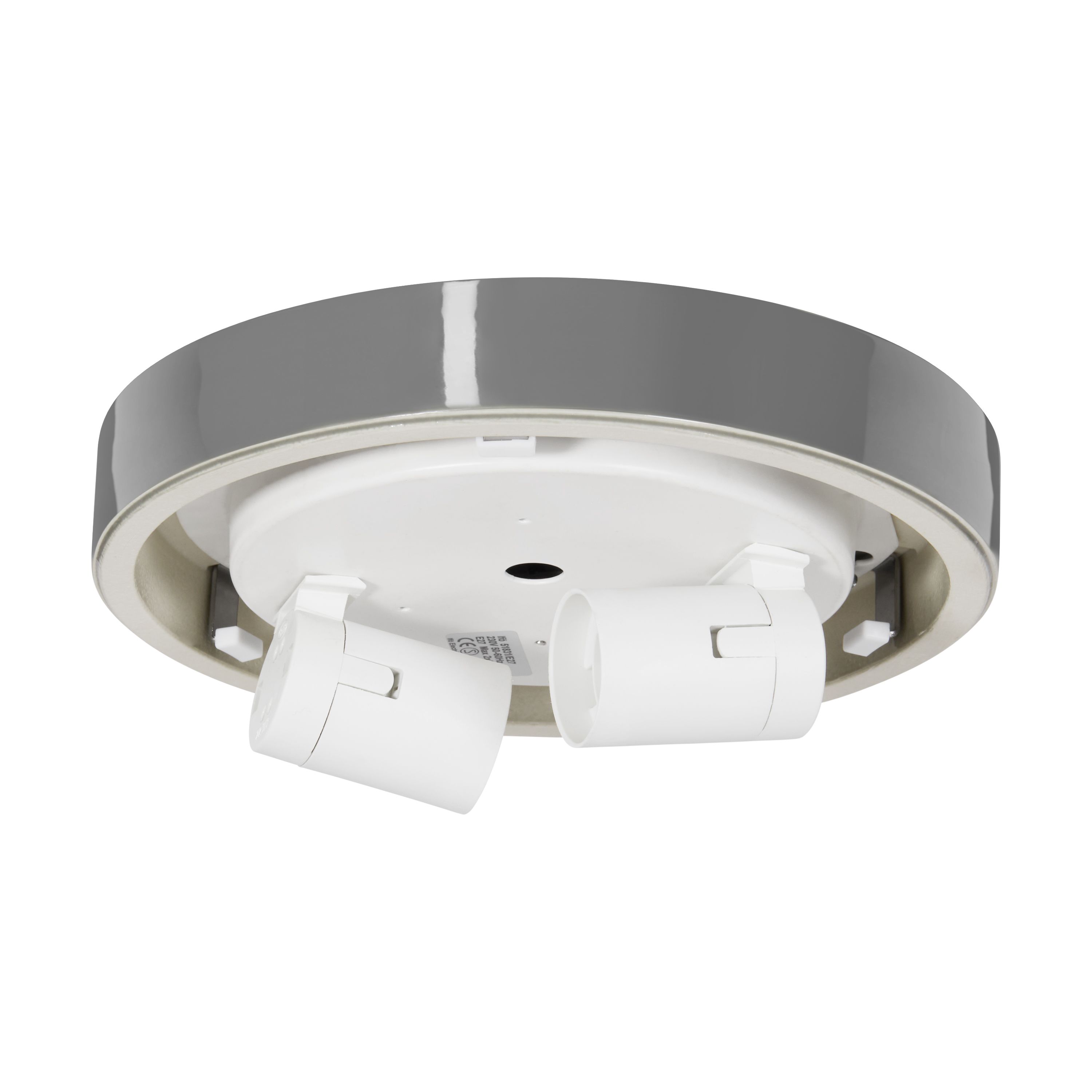 Ifö Electric 55831-000-12 Sockel 184 mm, bajonett, rak, IP44, E27 Grå